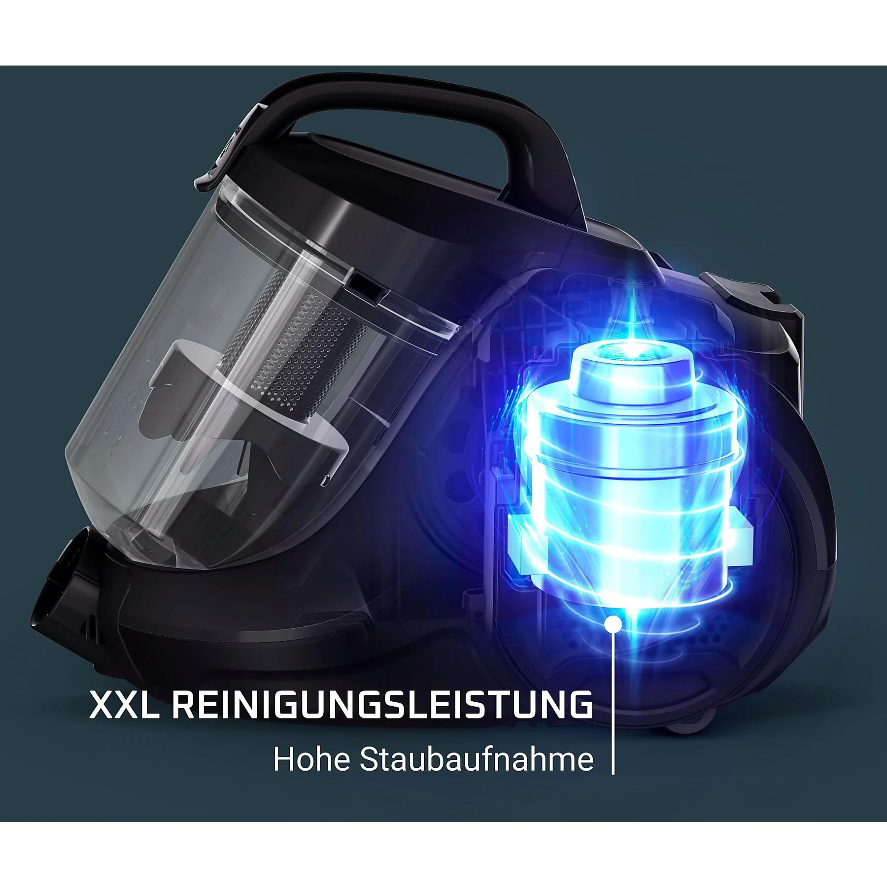ROWENTA RO3725 Compact Power Cyclonic Classic Staubsauger, maximale Leistung: 750 Watt