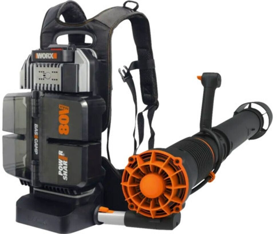Worx Akku-Rucksackbläser WORX WG572E 4Ah (mit 4x Akku und Ladegerät)