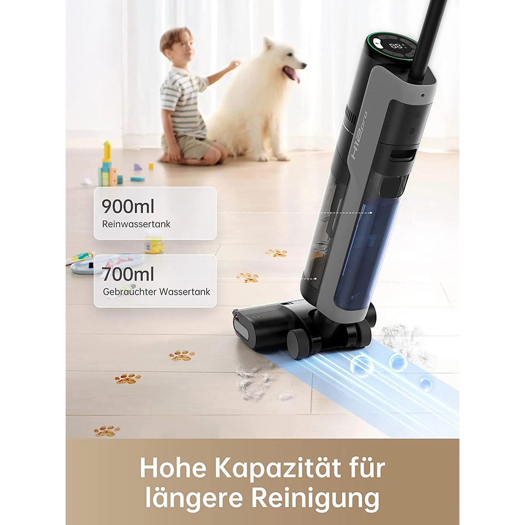 DREAME H12 Pro Nass-/Trockensauger, Akkubetrieb