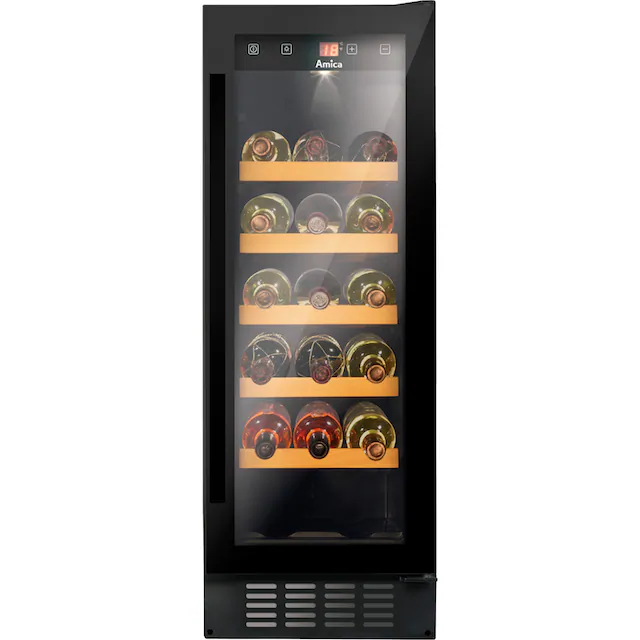 Amica Weinkühlschrank »WK 341 115 S«, für 20 St. Standardflaschen á 075l, Standkühlschrank