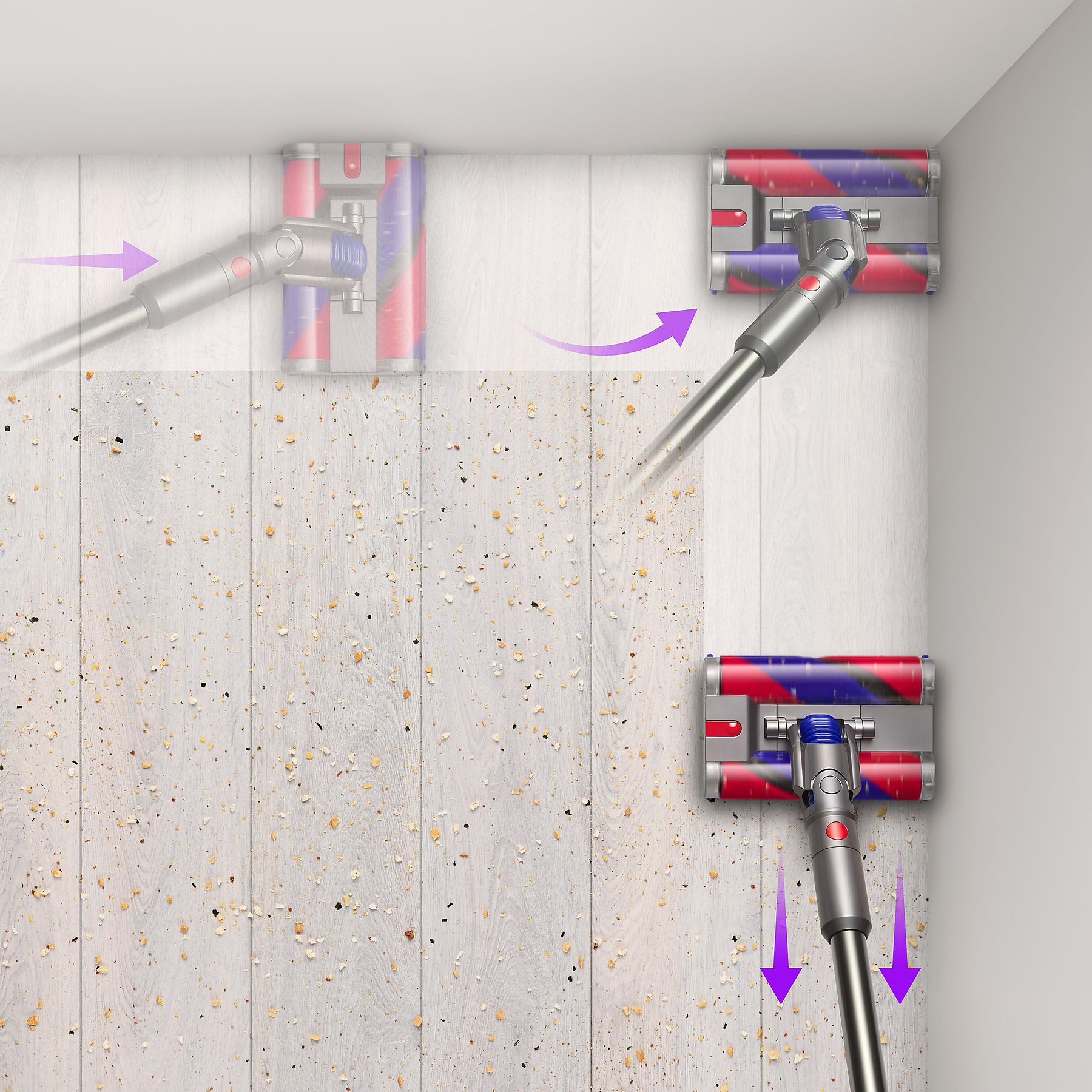 DYSON Omni-glide Stielsauger, Akkubetrieb, 225 Watt