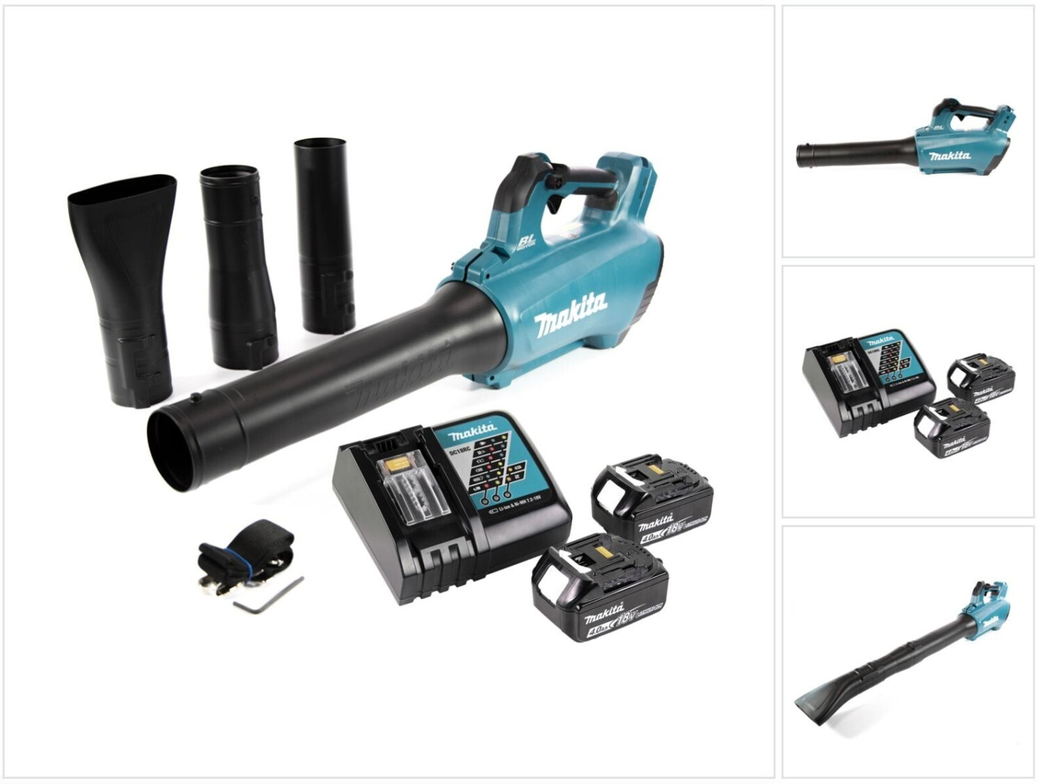 Makita DUB 184 RM 18 V + 2x Akku 4,0 Ah + Ladegerät