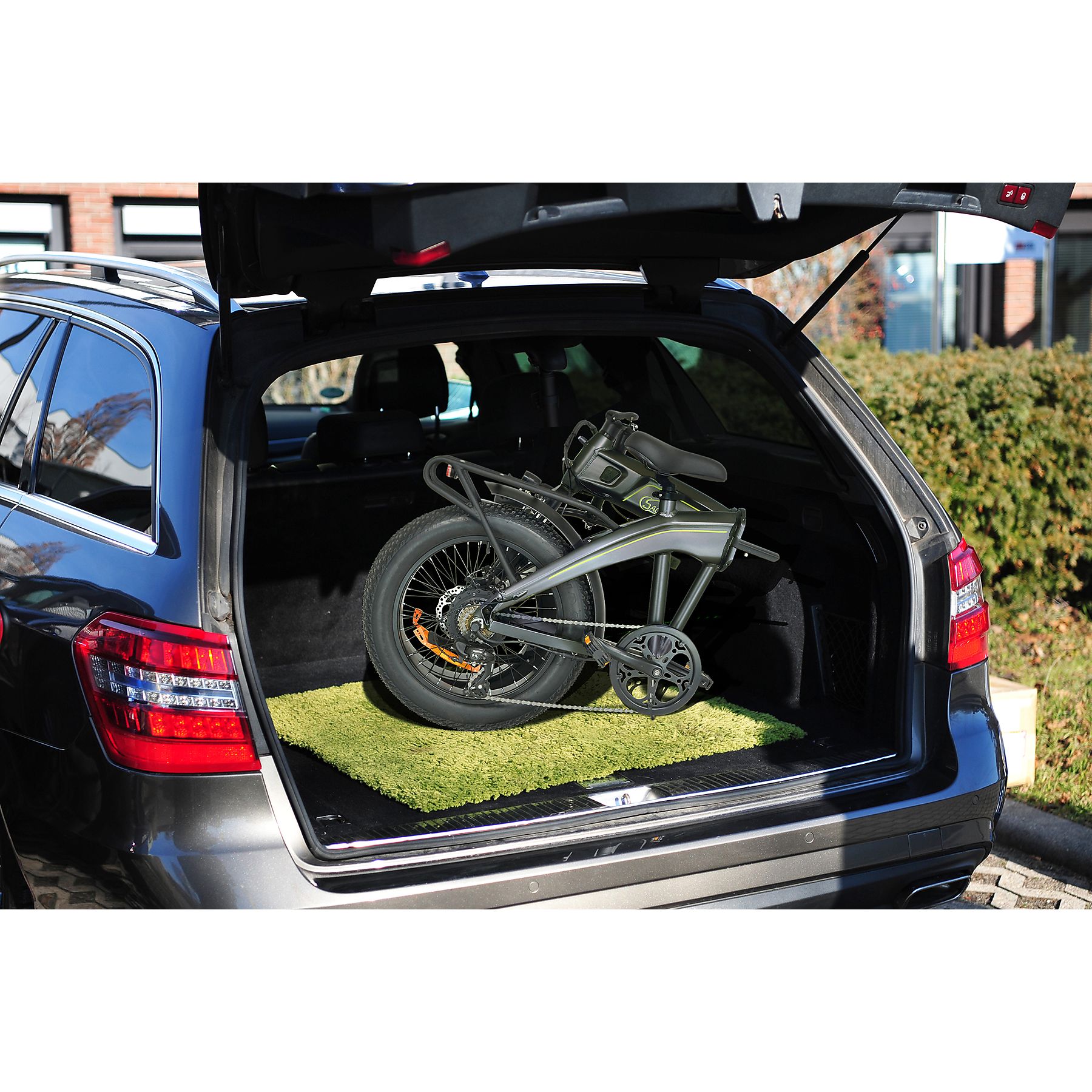 Sachsenrad E-Faltbike F6 Safari 20 "Fatbike Stvzo, 85nm Bafang Motor, interner Kabelelhrung E-Bike Grau