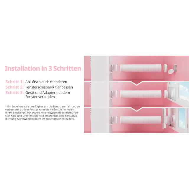 comfee 3-in-1-Klimagerät »»Easy Cool 9000« starker Luftstrom, App und Sprachsteuerung möglich«, für Räume bis zu 33 m², mit Temperatursensor