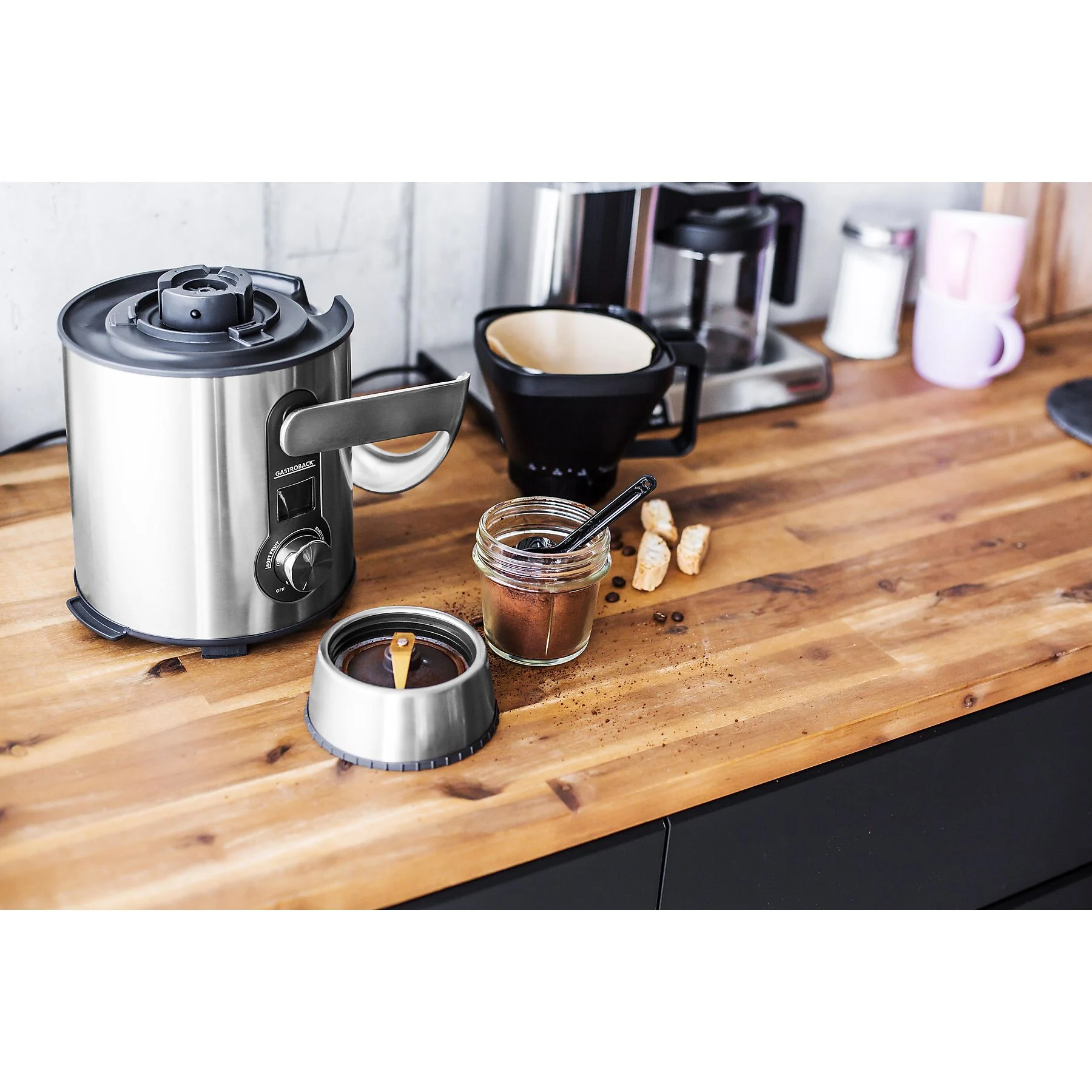 GASTROBACK 40153 Design Multijuicer Digital Pro Entsafter 1300 Watt, Silber