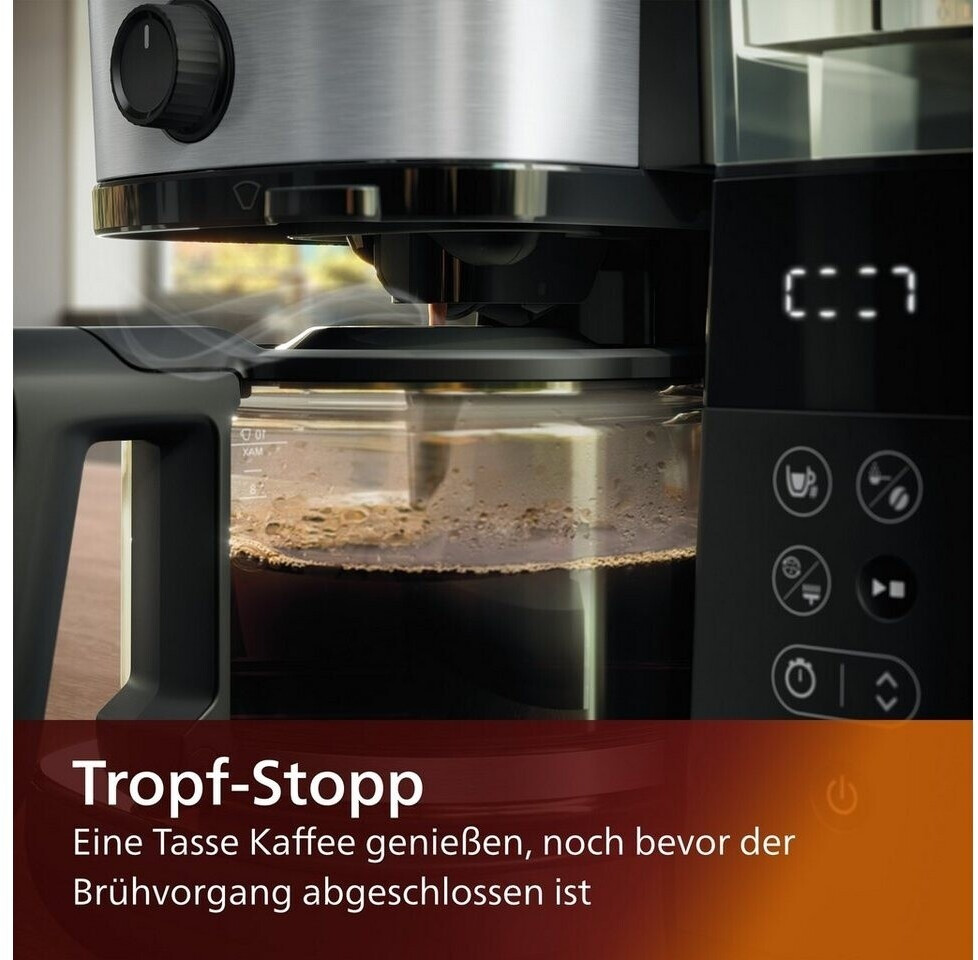 Philips Kaffeemaschine Grind Brew All-in-1 HD7888