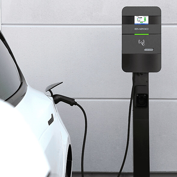 EM2GO AC Wallbox Pro Power 22kW 7.5m Typ 2 Kabel LAN/WLAN/4G/RS485/RFID/OCPP/ModBus/MID +Backend