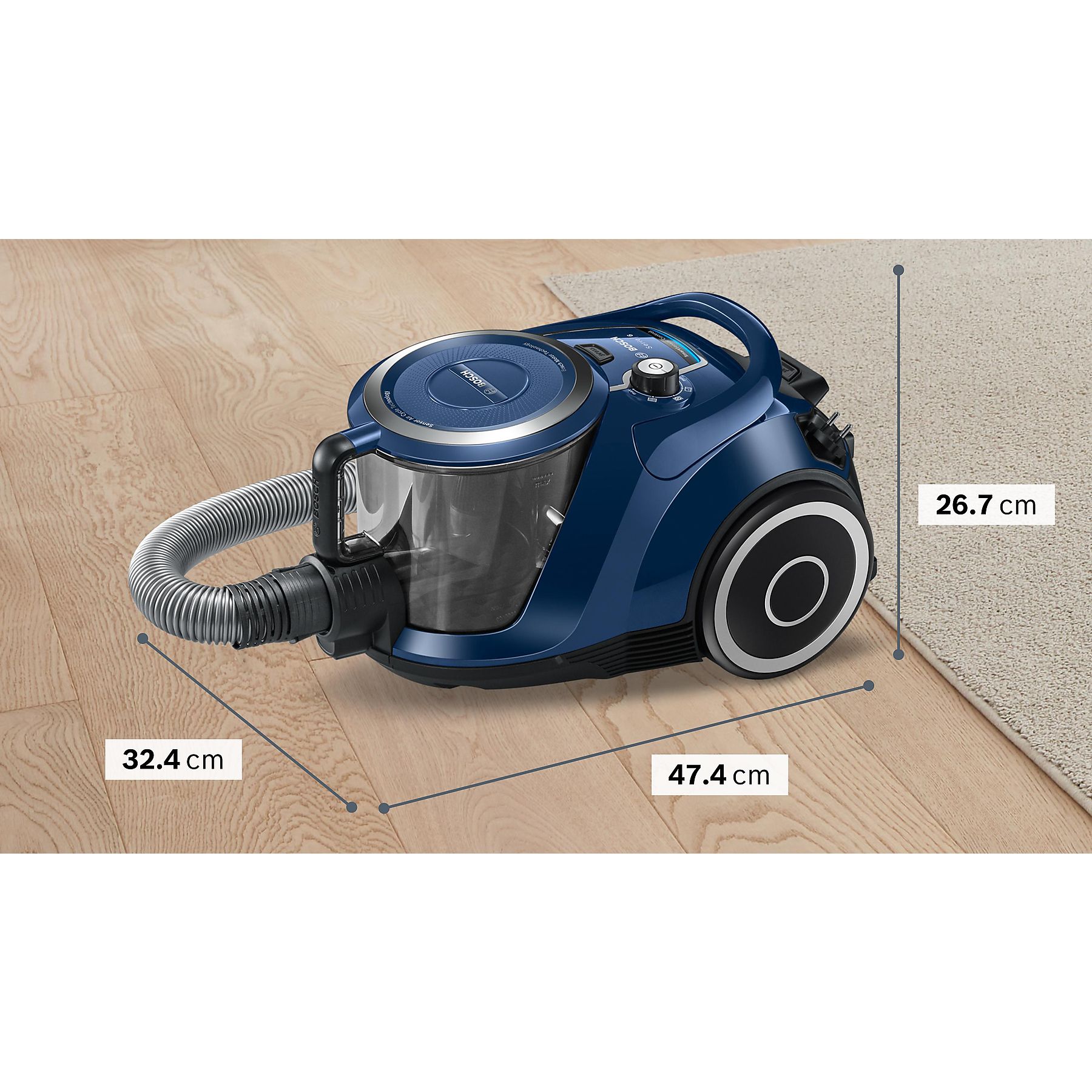 BOSCH BGC41X36 Staubsauger, maximale Leistung: 700 Watt