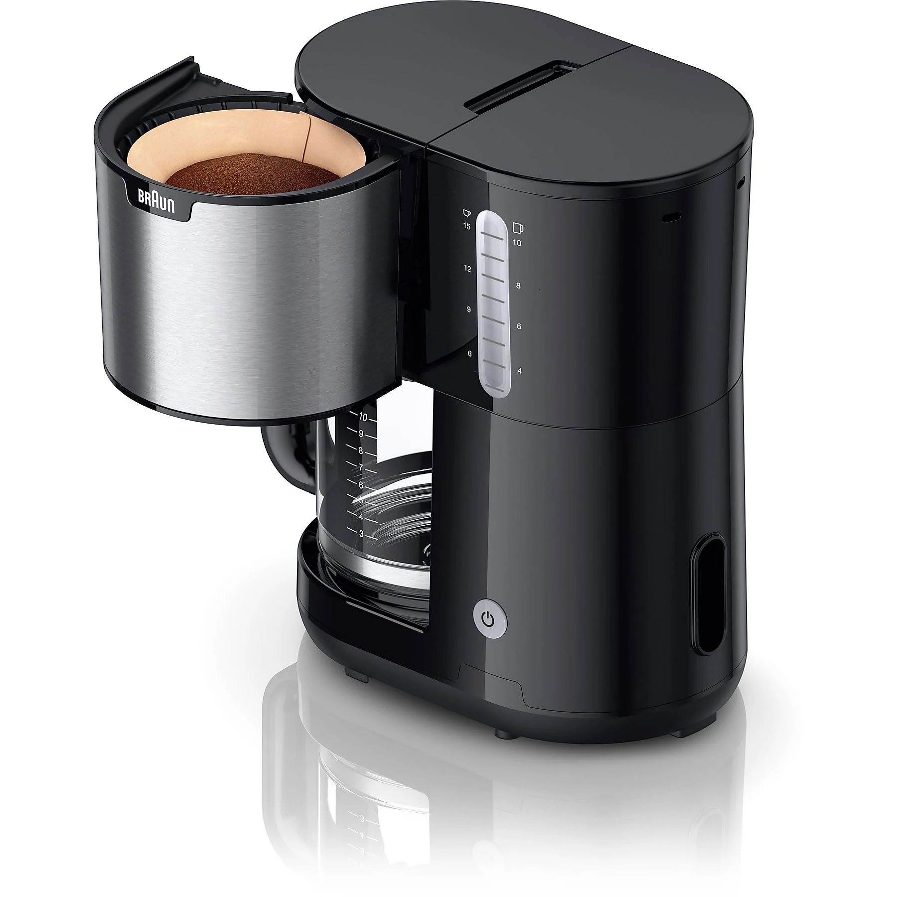 BRAUN PurShine KF 1500 BK Kaffeemaschine Schwarz/Edelstahl