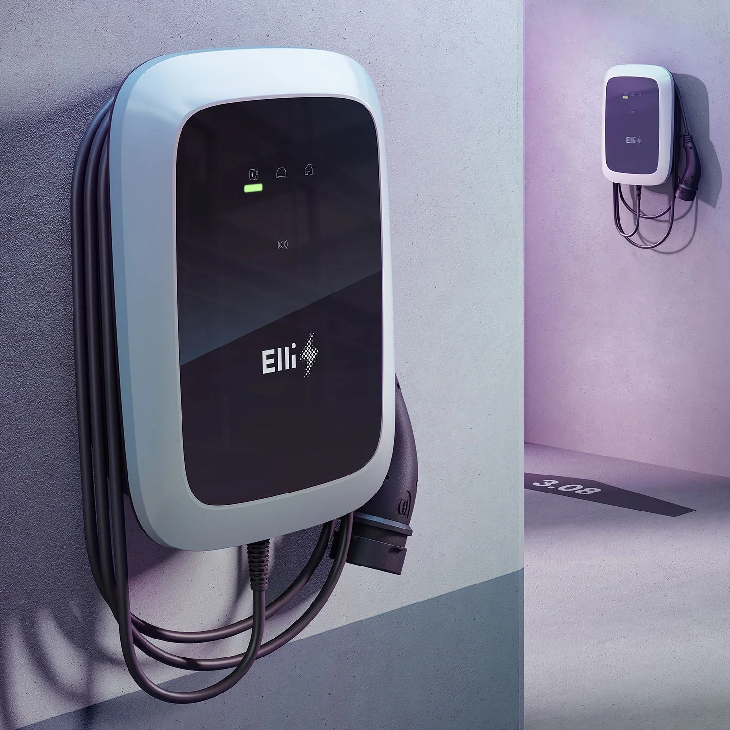 Elli Charger Pro Wallbox 11 KW 7,5m Typ 2 RFID