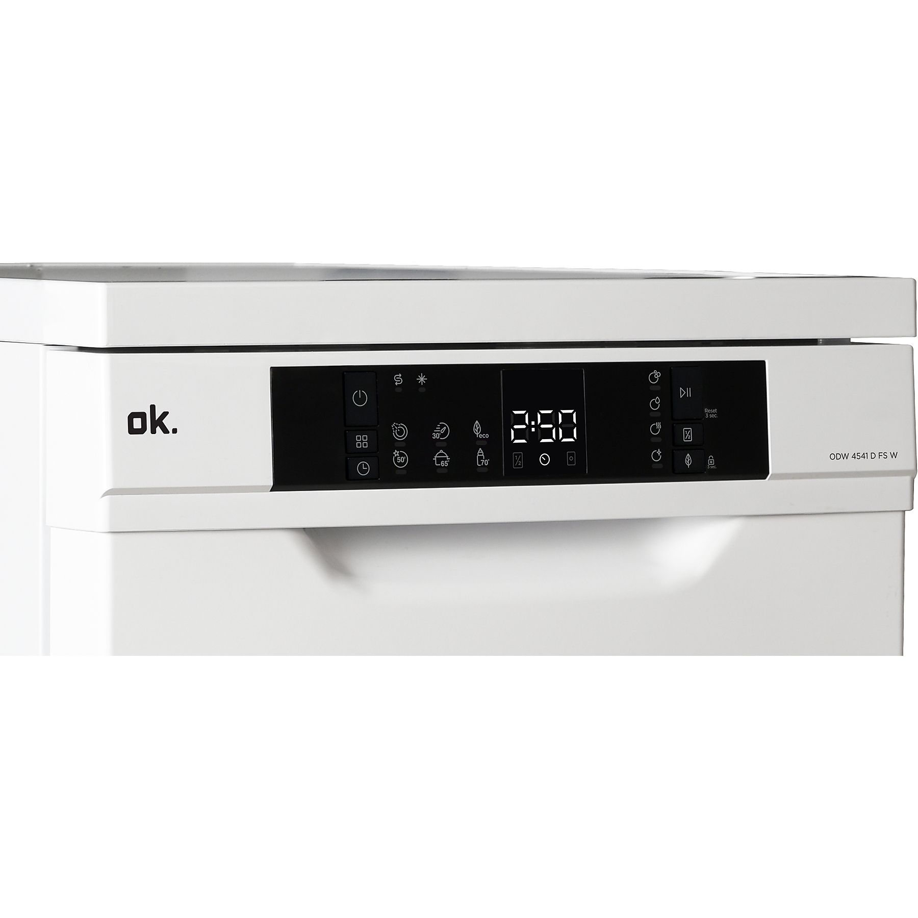 OK. ODW 4541 D FS W Geschirrspüler (Standgerät, 448 mm breit, 49 dB (A), D)