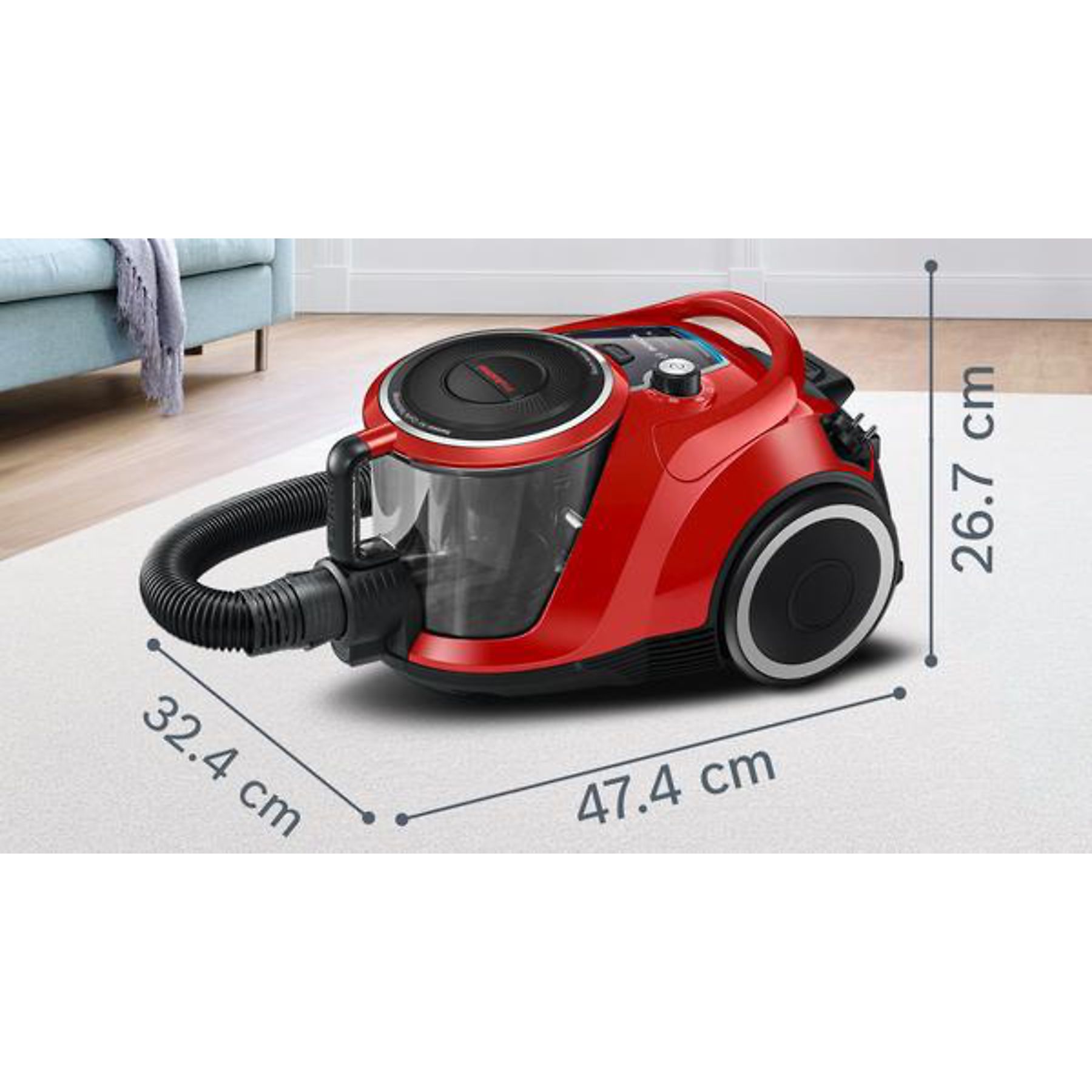 BOSCH BGC41Pet Staubsauger, maximale Leistung: 750 Watt