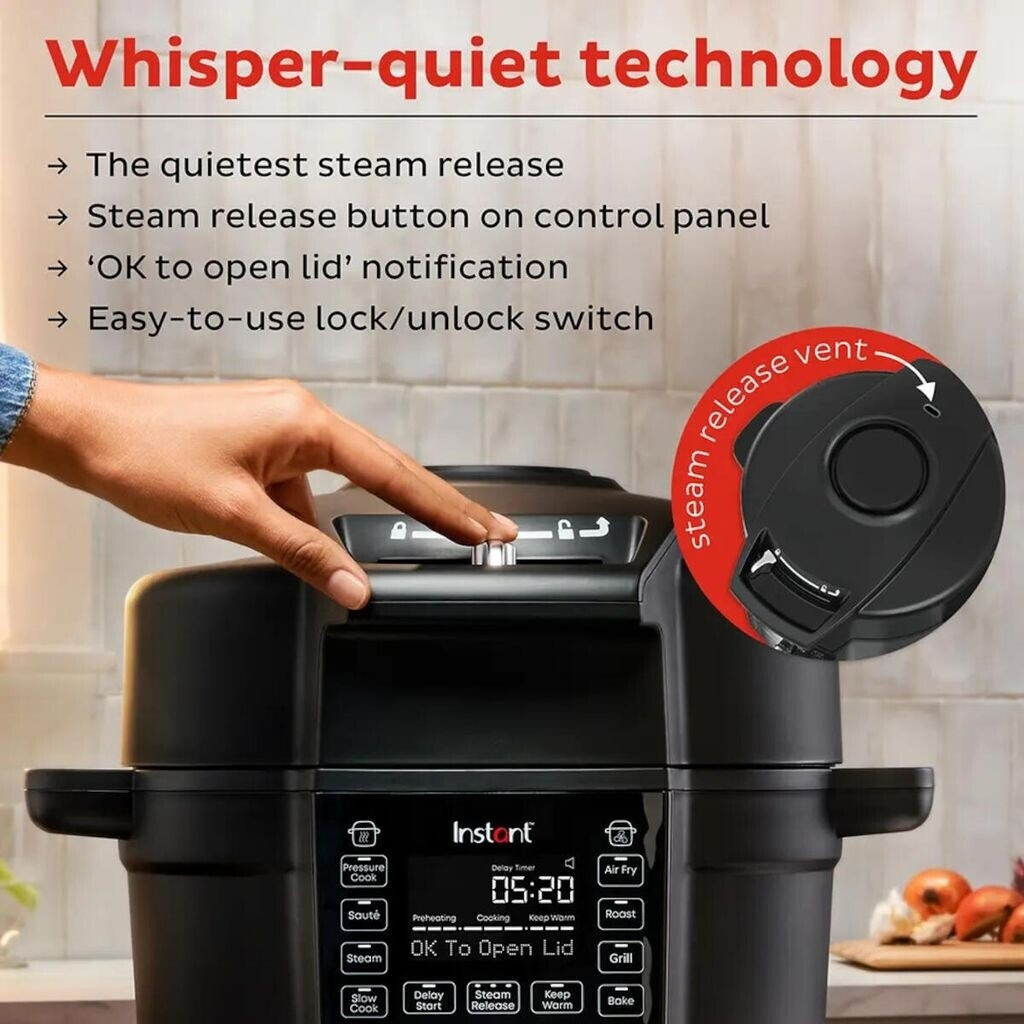 Instant Pot Pot Duo Crisp +with Ultimate Air Fryer Lid 13in1 6.2l