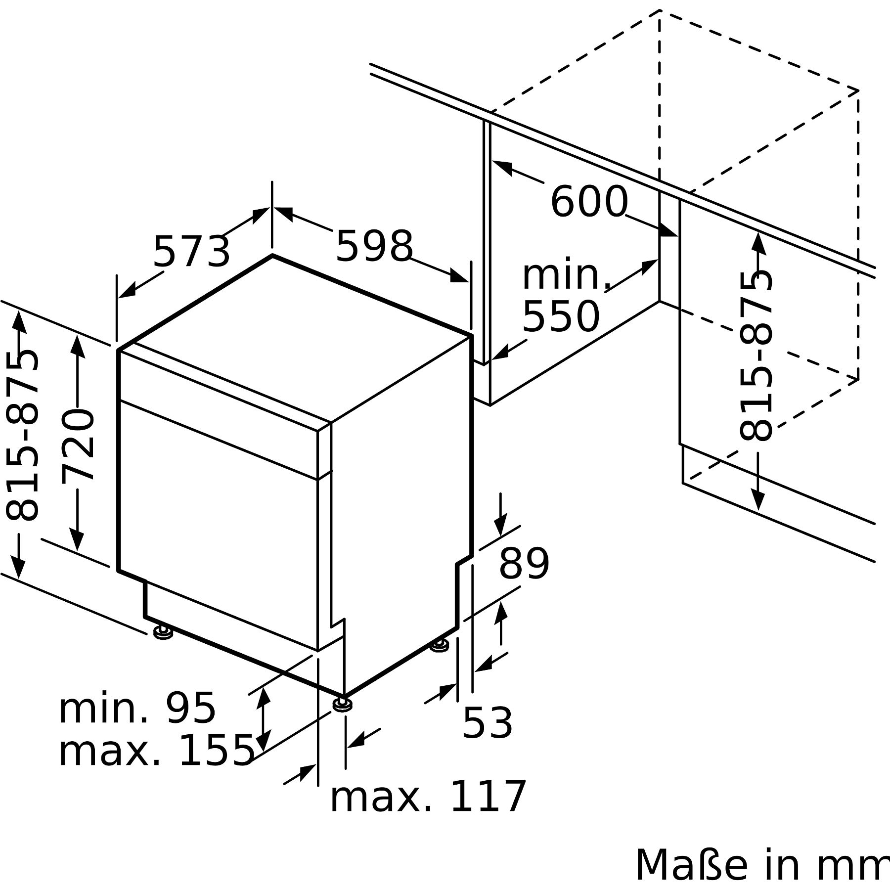BOSCH SMU4EVS08E Serie 4 Geschirrspüler (unterbaufähig, 598 mm breit, 44 dB (A), B)