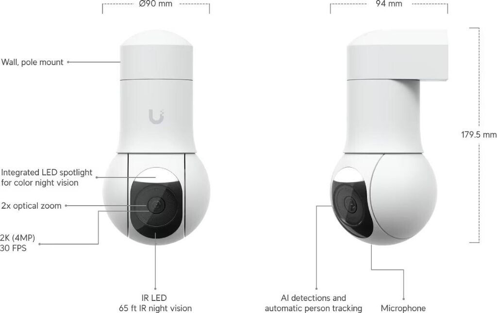 Ubiquiti UVC G5 PTZ Außen Tilt Kamera