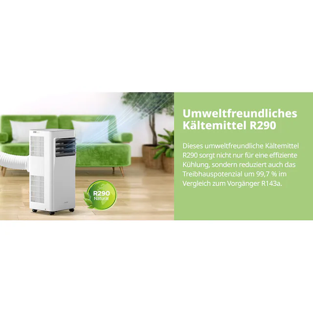 comfee 3-in-1-Klimagerät »»Easy Cool 9000« starker Luftstrom, App und Sprachsteuerung möglich«, für Räume bis zu 33 m², mit Temperatursensor