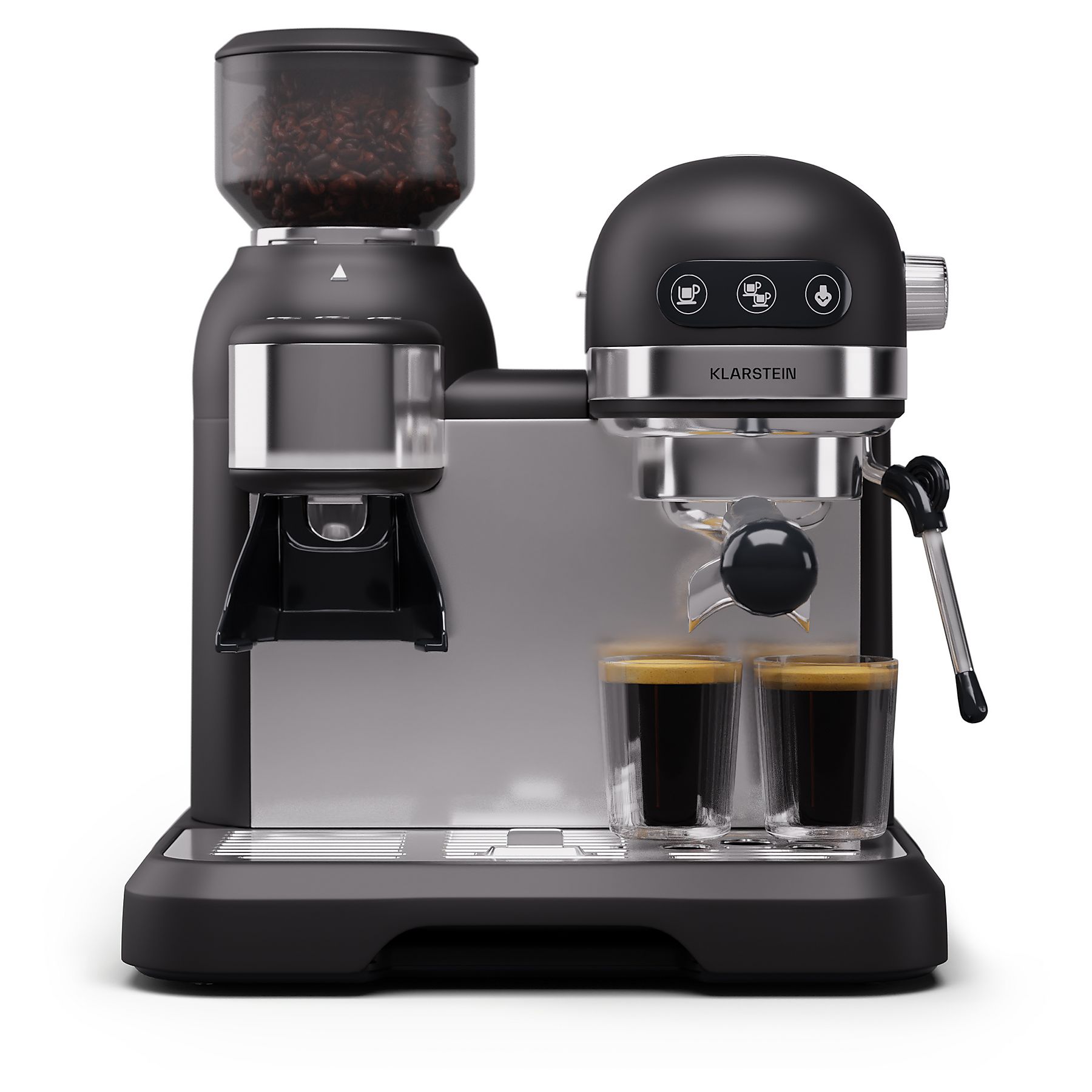 KLARSTEIN Bella Café Espresso Espressomaschine Schwarz