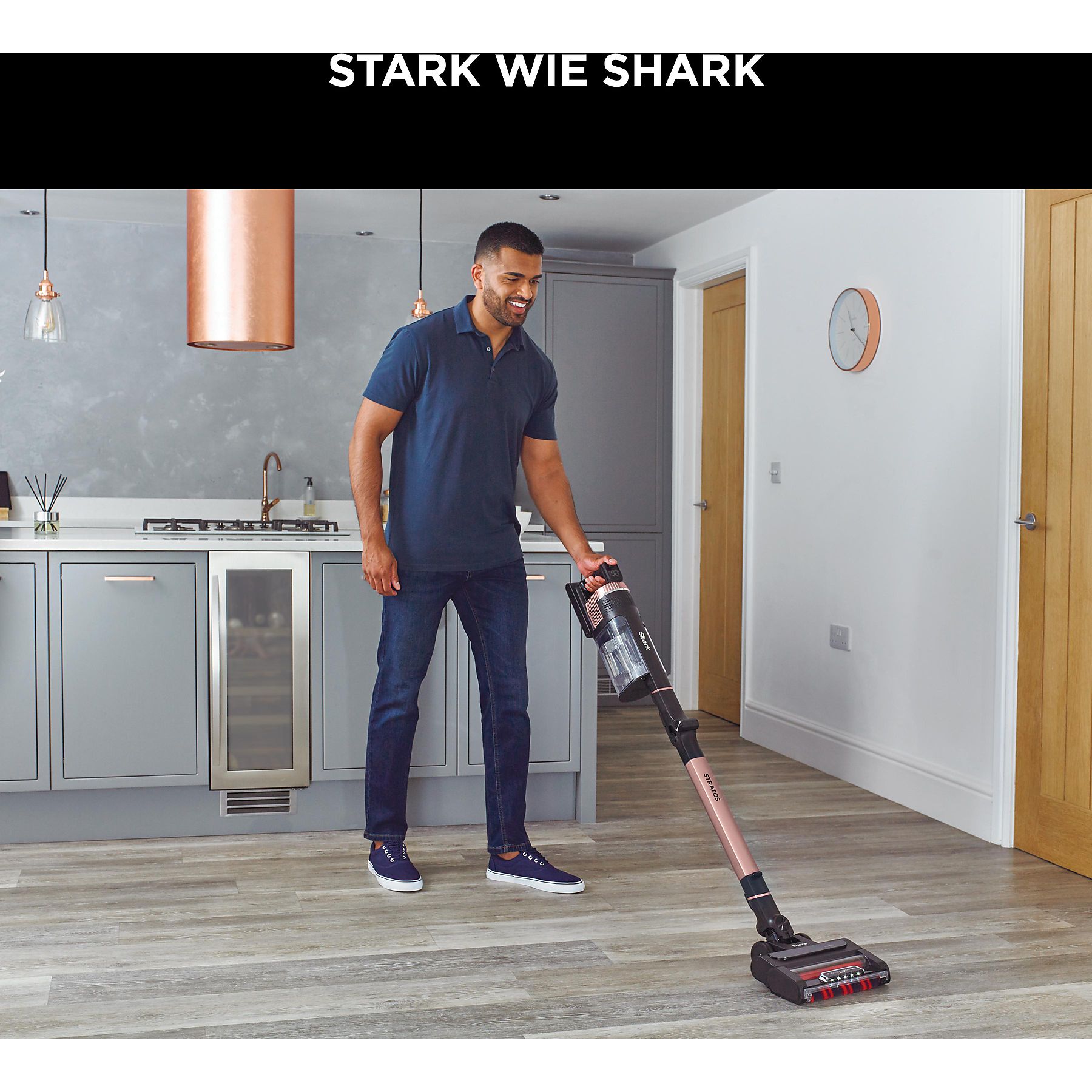 SHARK IZ400EU Stratos Stielsauger, Akkubetrieb, 80 Watt