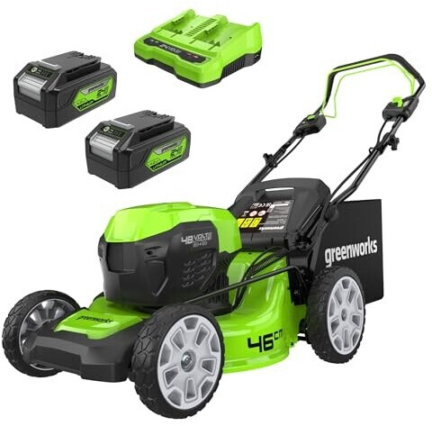 Greenworks GD24X2LM46SPK4X (46cm-48V Bürstenlos-inkl. 2x24V Akku)