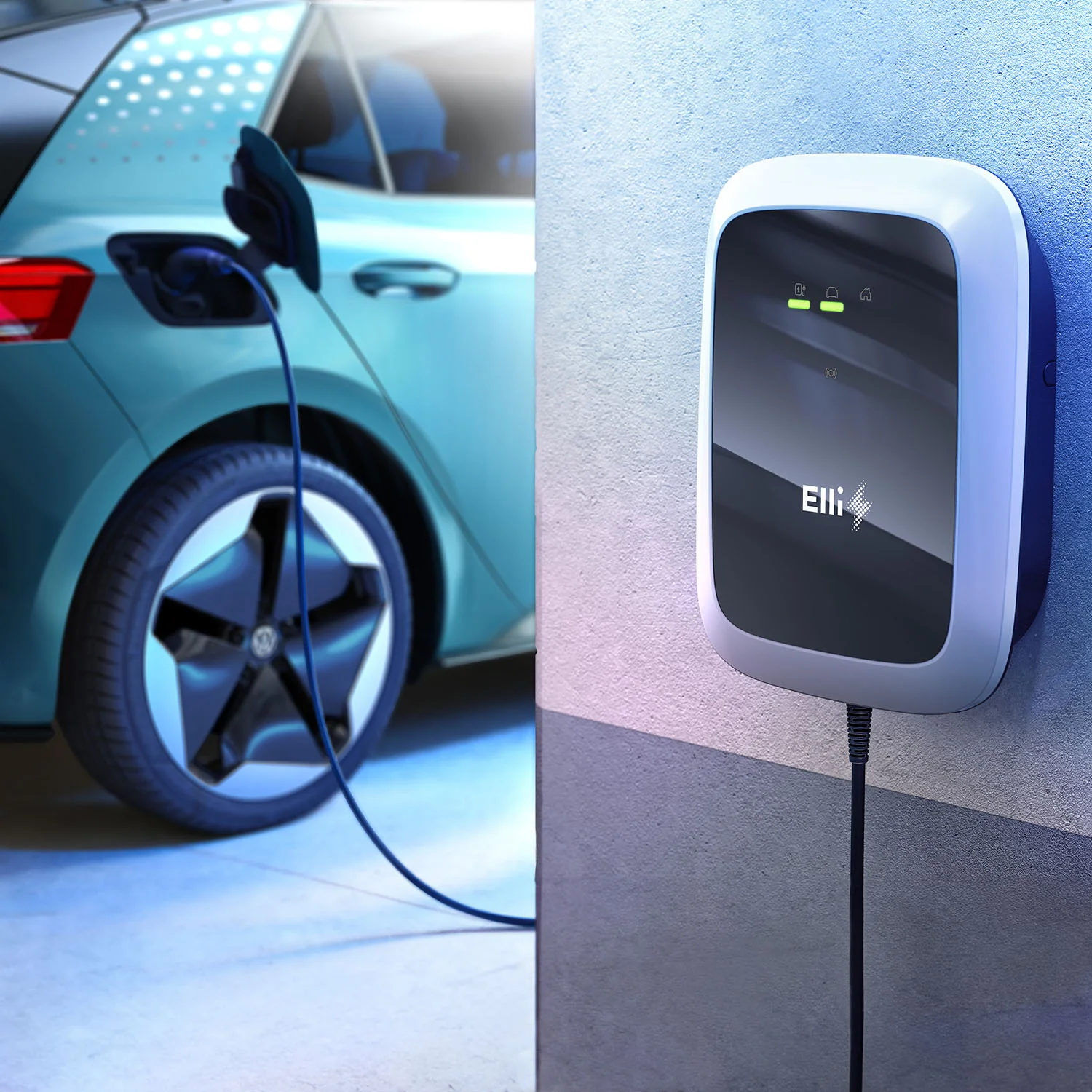 Elli Charger Pro Wallbox 11 KW 7,5m Typ 2 RFID