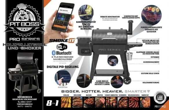 Pit Boss Pellet Smoker Pro Series 850 WiFi (10831)