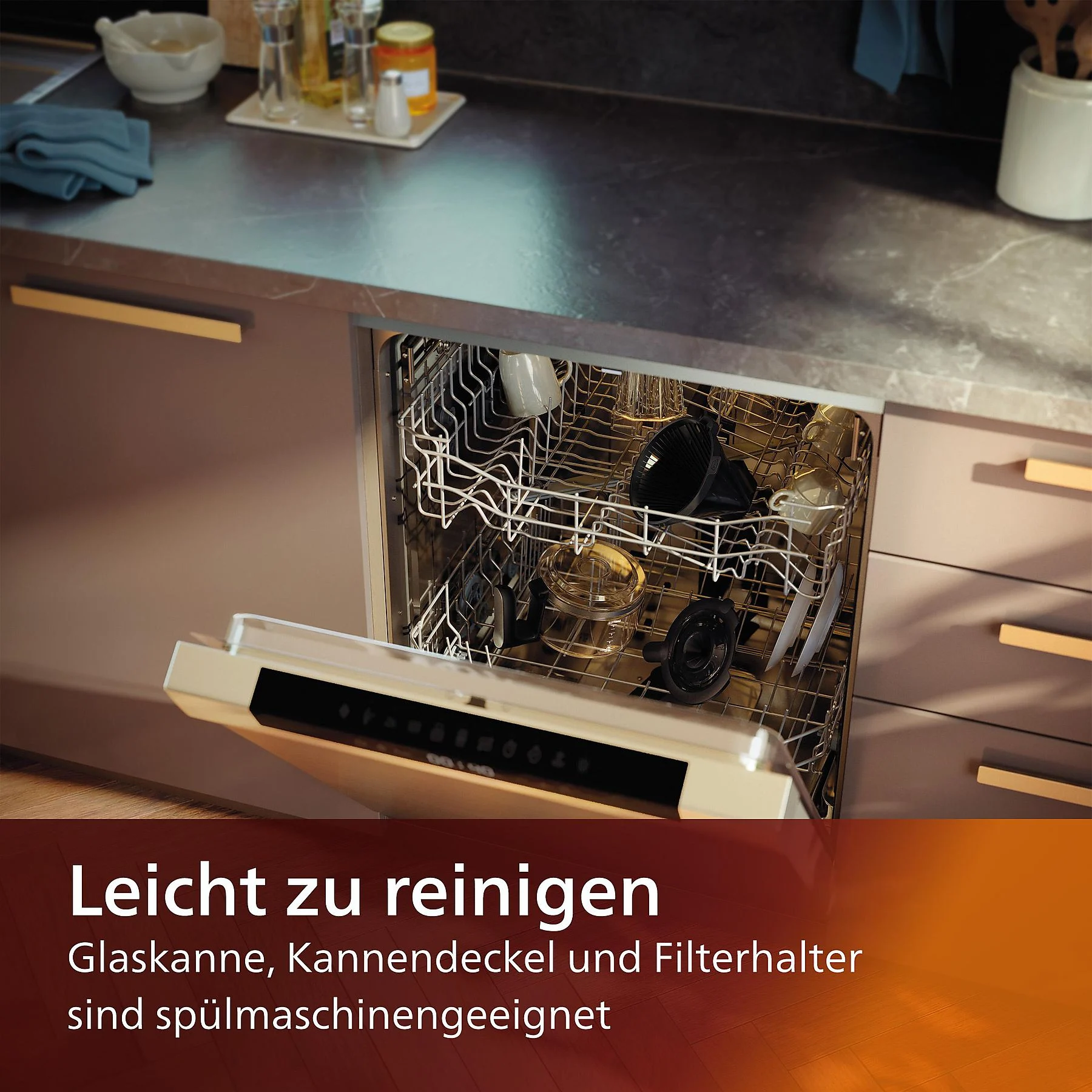 PHILIPS HD7888/01 All-in-1 Brew, mit Mahlwerk, Smart Dosierung und Kaffeebohnenbehälter, mit Glaskanne, 1,25 Liter, 1000 Watt Kaffeemaschine Schwarz/Silber