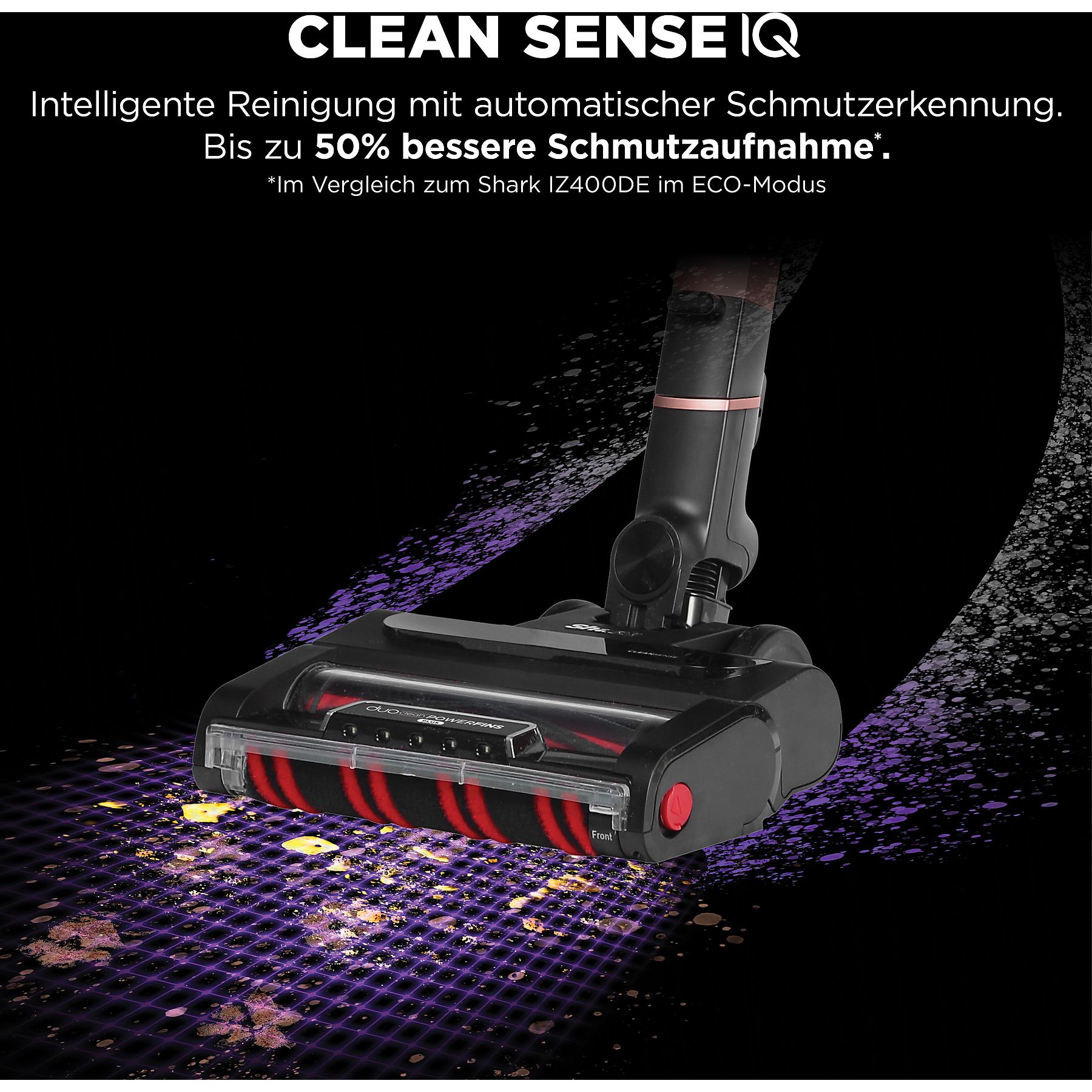 SHARK IZ400EU Stratos Stielsauger, Akkubetrieb, 80 Watt