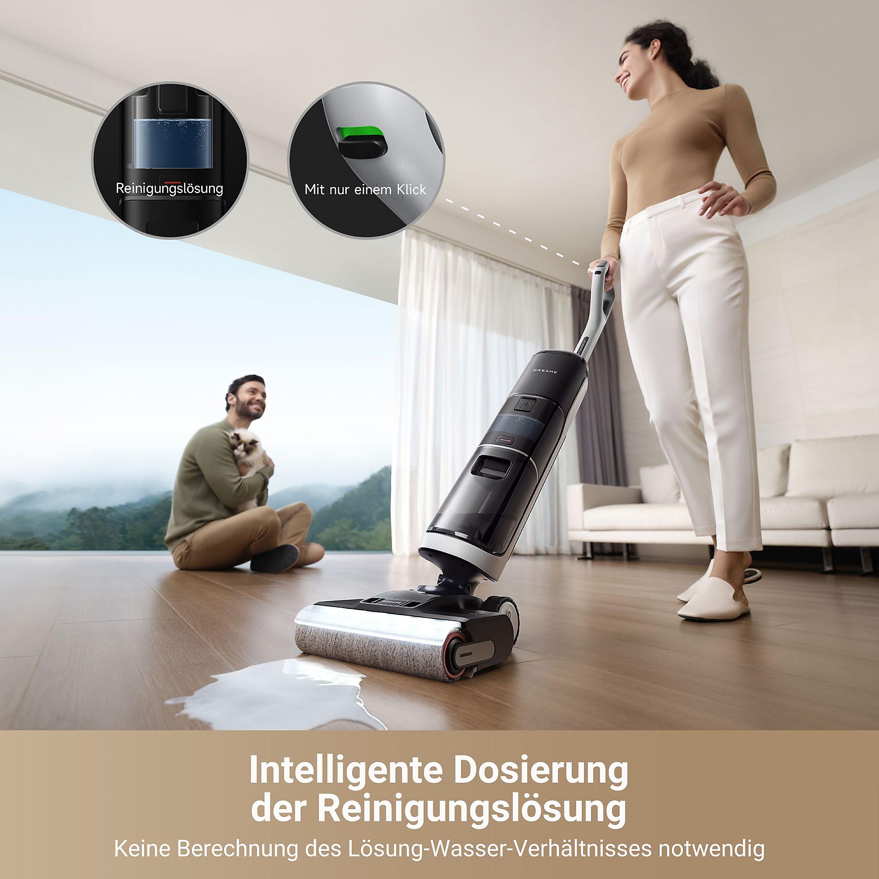 DREAME H14 Pro Nass- /Trockensauger, Akkubetrieb