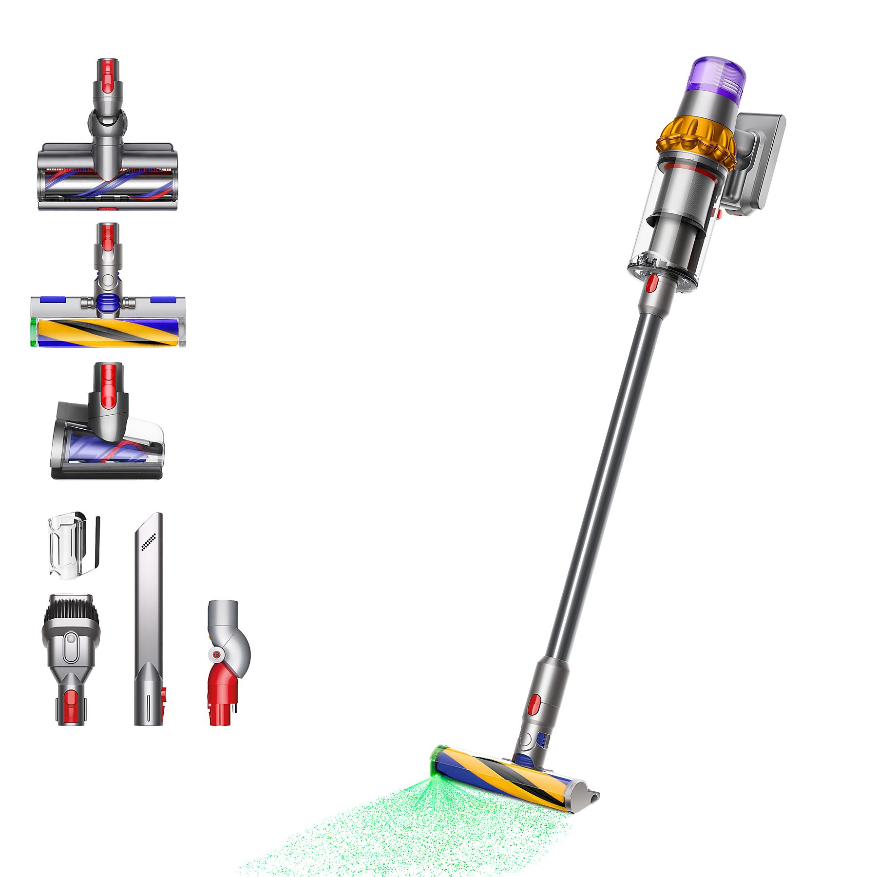 DYSON V15 Detect Absolute (2022) Stielsauger, Akkubetrieb, 660 Watt