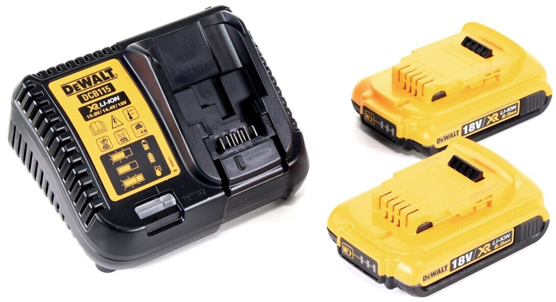 DeWalt DCV D2 18 (2x DCB 183 2 Ah Akku + Ladegerät)
