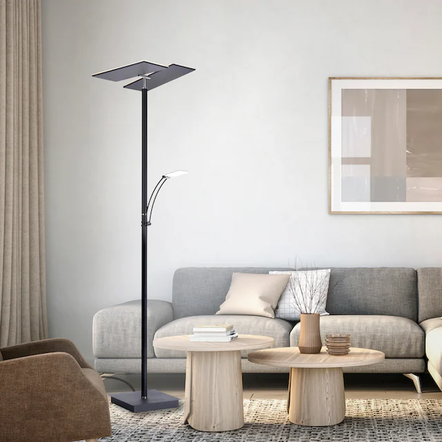 Paul Neuhaus Stehlampe »ARTUR«, 2 flammig, Leuchtmittel LED-Board-LED-Board | LED fest integriert-LED fest integriert, LED, CCT - tunable white, dimmbar über Tastdimmer, getrennt schaltbar