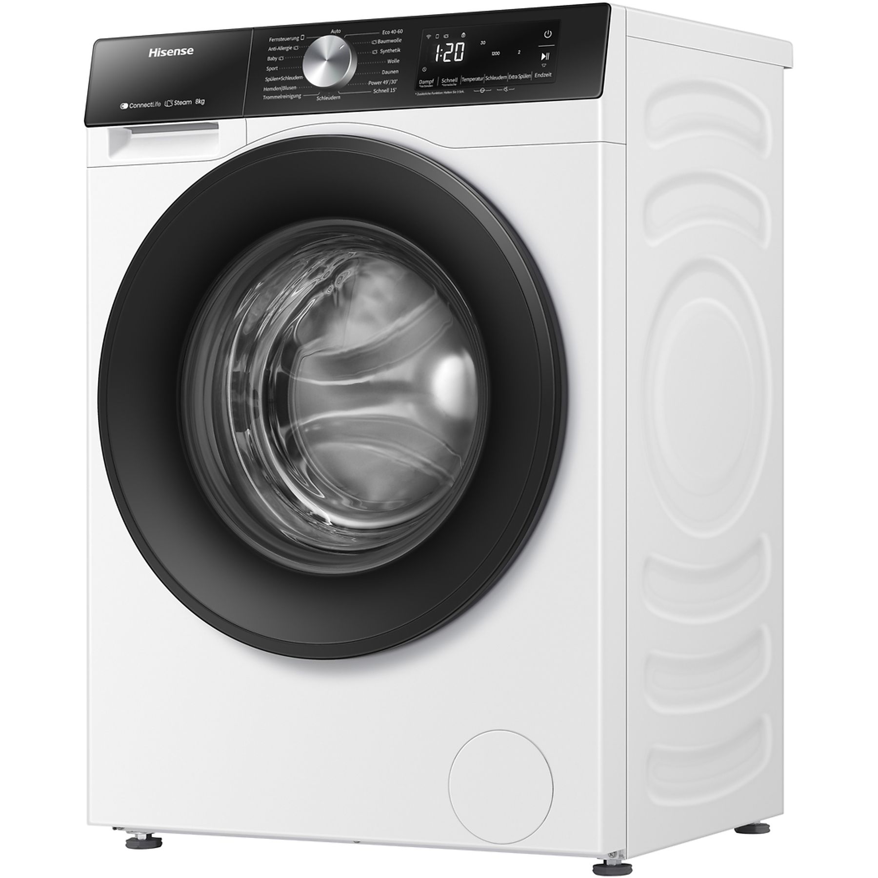 HISENSE WF3S8043BW3 Waschmaschine (8 kg, 1400 U/Min., A)