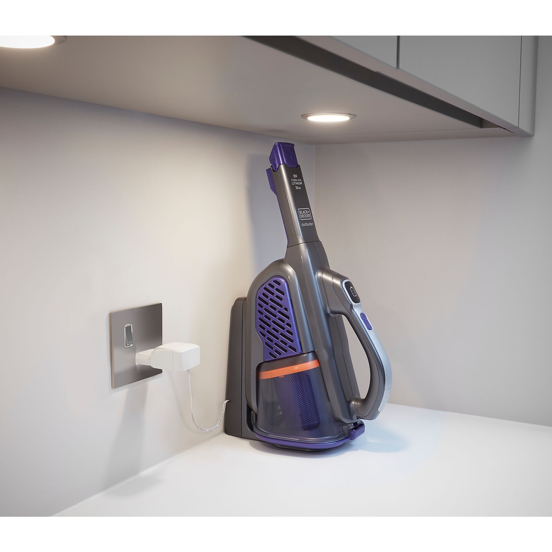 BLACK+DECKER BHHV520BFP Handstaubsauger, Akkubetrieb, 36 Watt