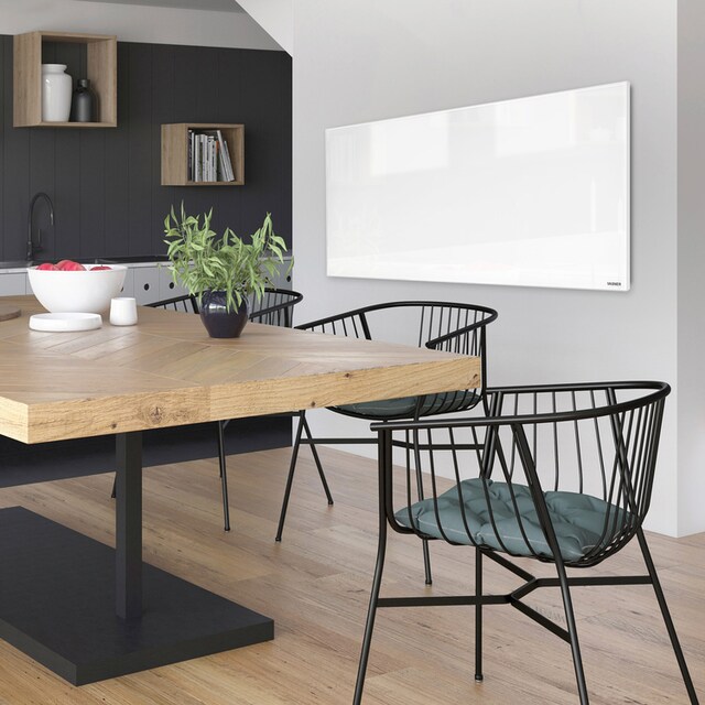 Vasner Infrarotheizung »Glas mit Rahmen weiß, 300 W, Citara G«, Infrarot Glasheizung, IP44 Bad geeignet