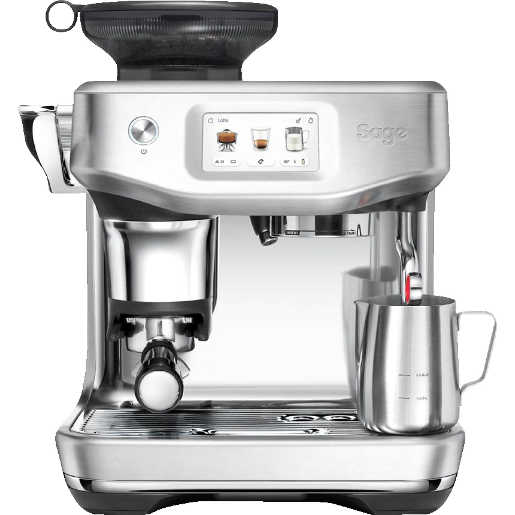SAGE SES881BSS4FEU1 the Barista Touch™ Impress Espressomaschine Gebürstetes Edelstahlgrau