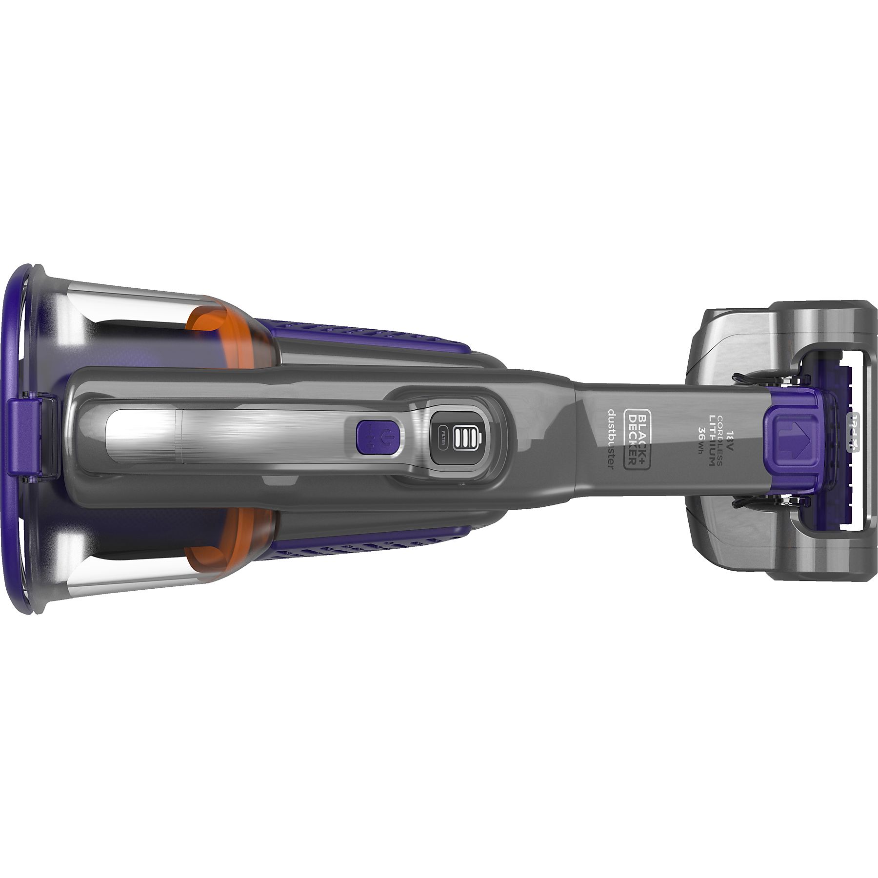 BLACK+DECKER BHHV520BFP Handstaubsauger, Akkubetrieb, 36 Watt