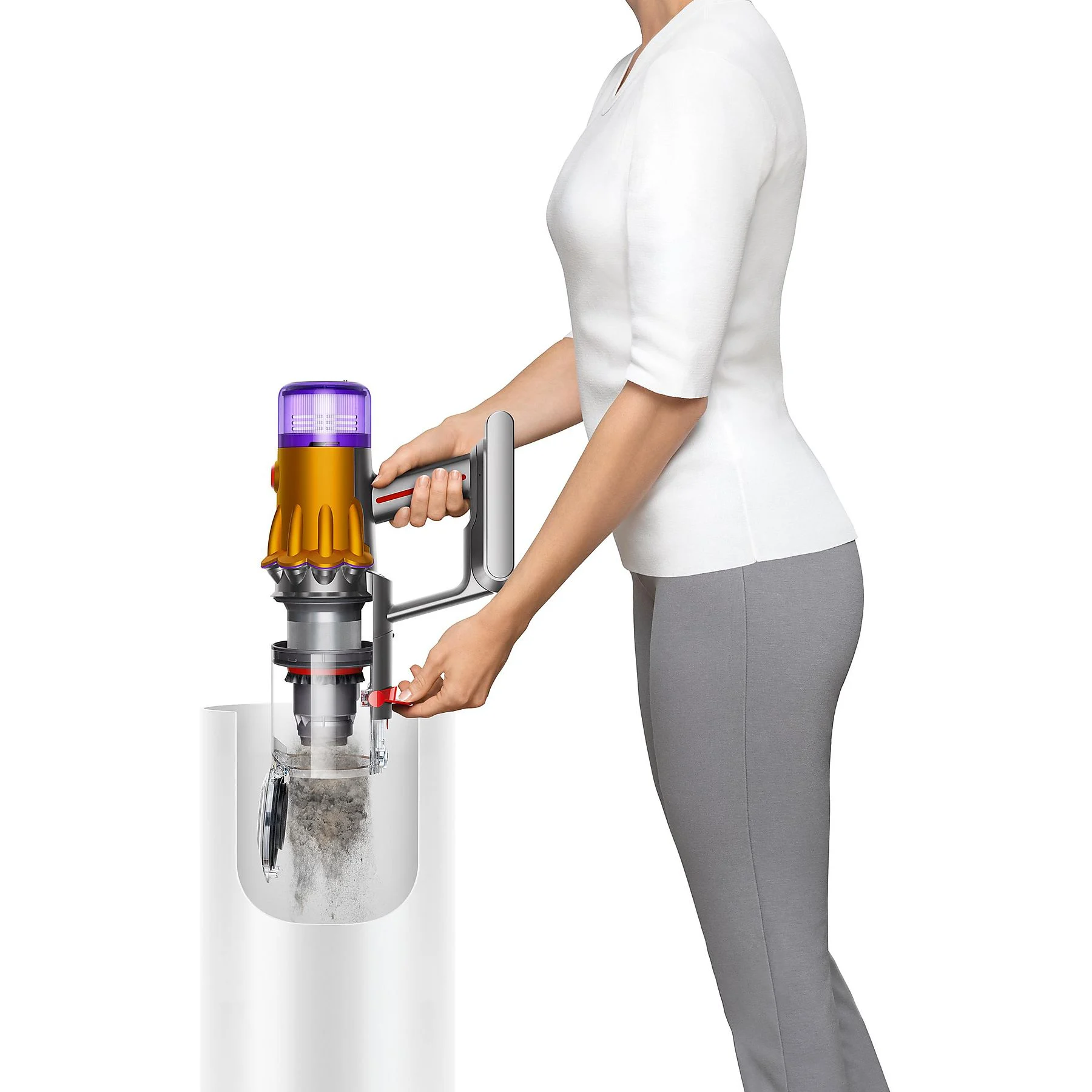DYSON V12 DETECT SLIM ABSOLUTE (2023) Stielsauger, Akkubetrieb, 545 Watt