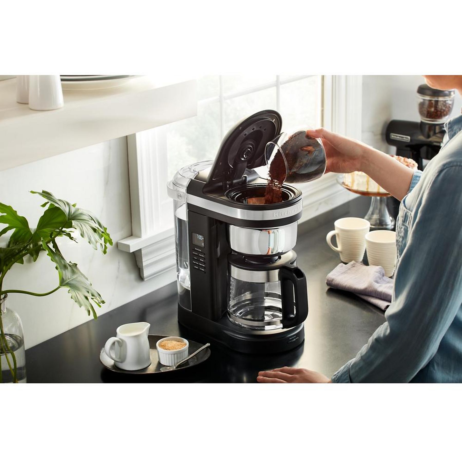KITCHEN-AID 5KCM1209EOB KITCHENAID Kaffeemaschine Onyx Schwarz