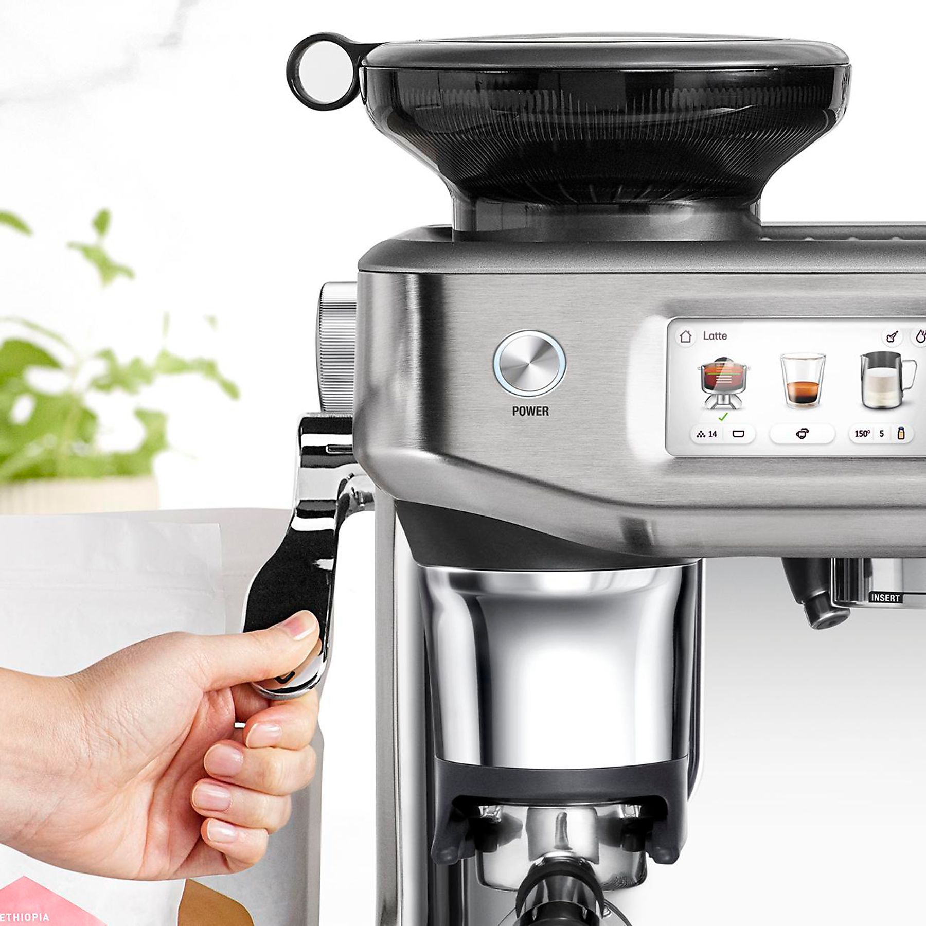SAGE SES881BST4FEU1 the Barista Touch™ Impress Espressomaschine Schwarzer Edelstahl