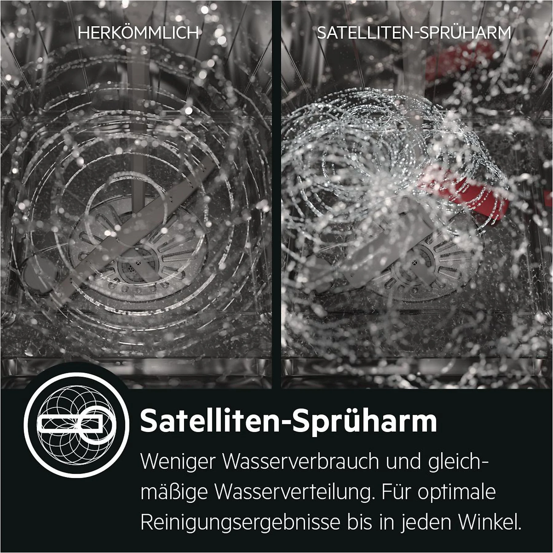 AEG FEE6491AZM Serie 6000 mit SatelliteClean® Geschirrspüler (teilintegrierbar, 596 mm breit, 44 dB (A), C)