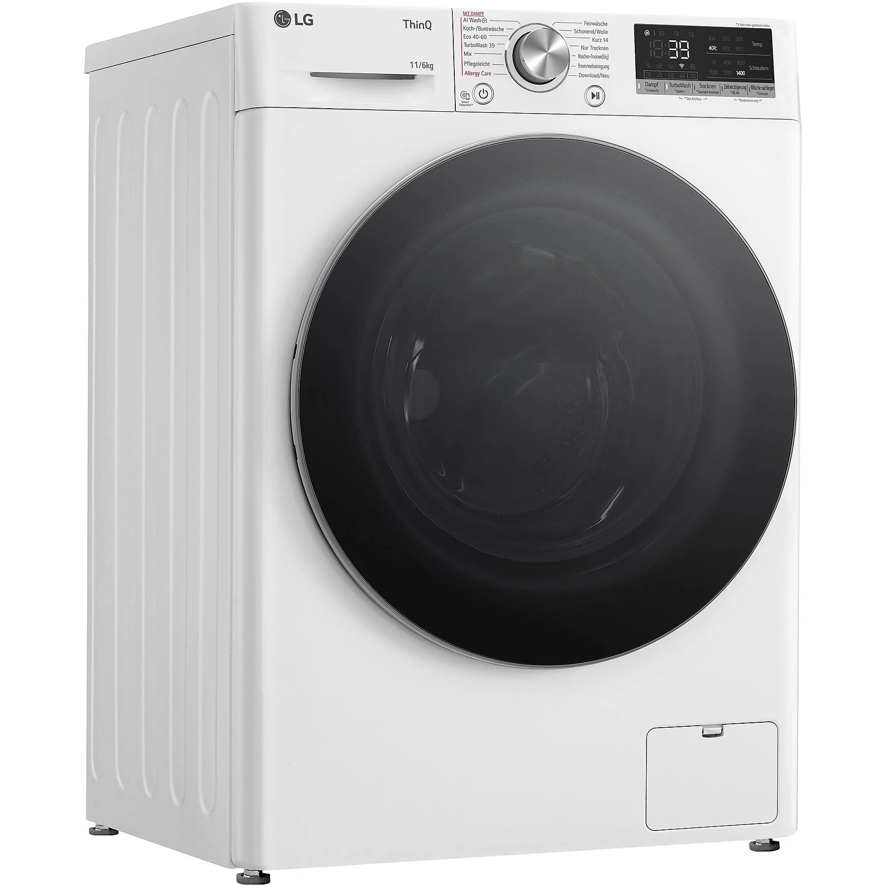 LG W4WR70E61 Serie 7 Waschtrockner (11 kg / 6 kg, 1360 U/Min.)