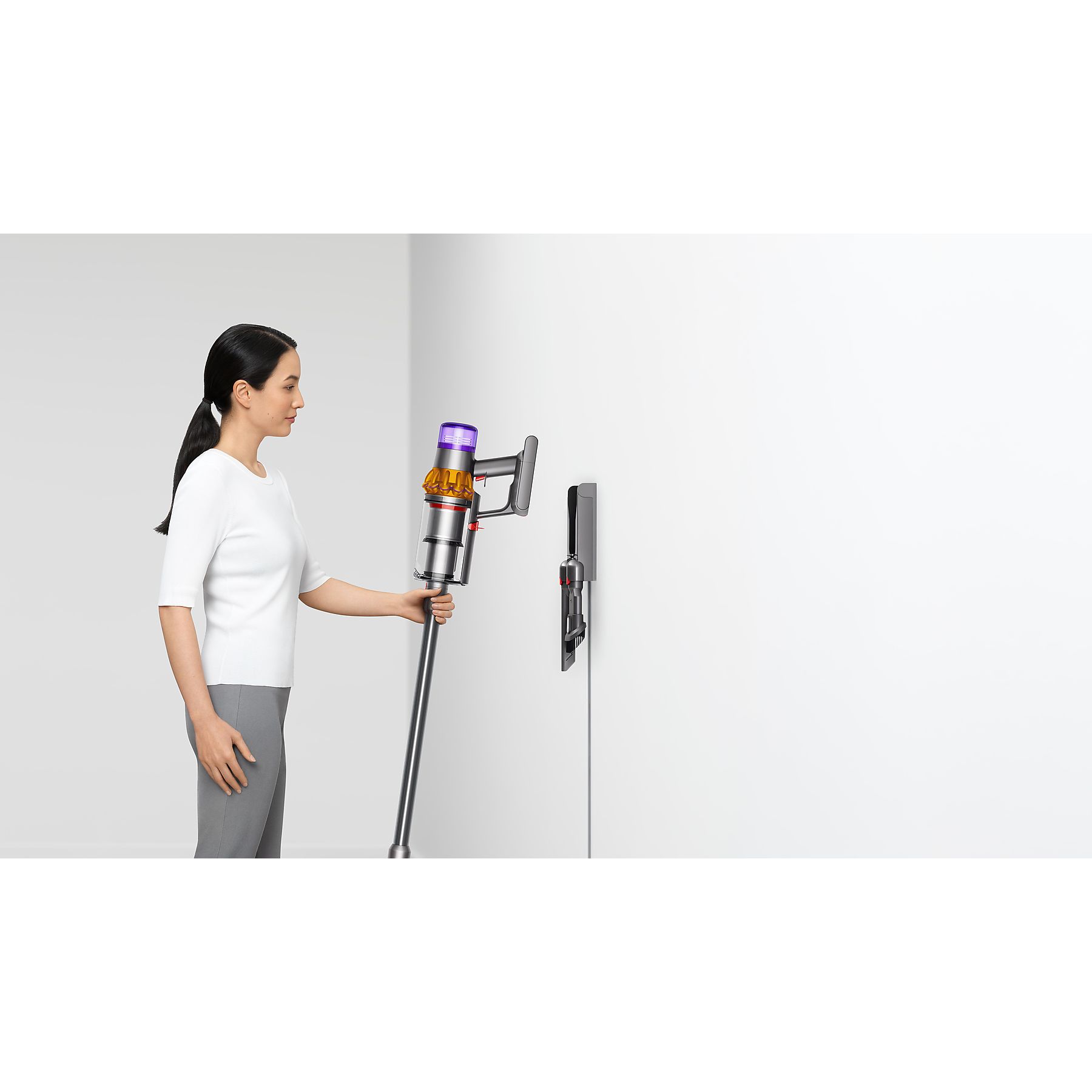DYSON V15 Detect Absolute Stielsauger, Akkubetrieb, 660 Watt