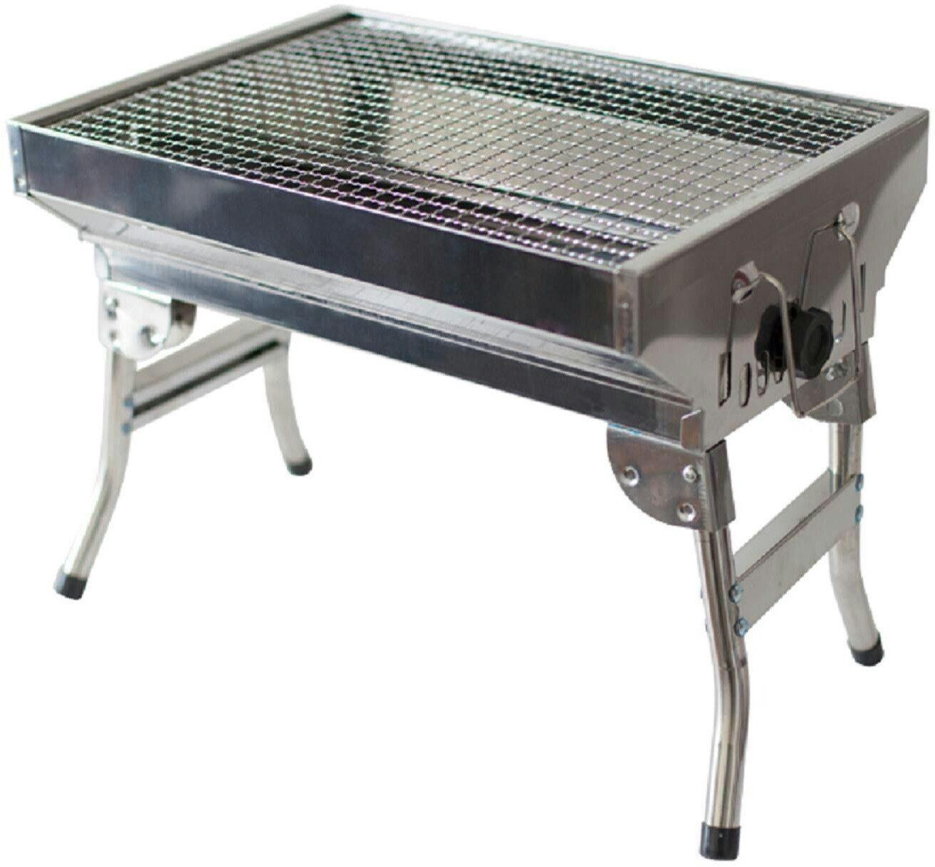 Olymp Mangal Schaschlik-Grill Angler mit klappbaren Beinen Edelstahl