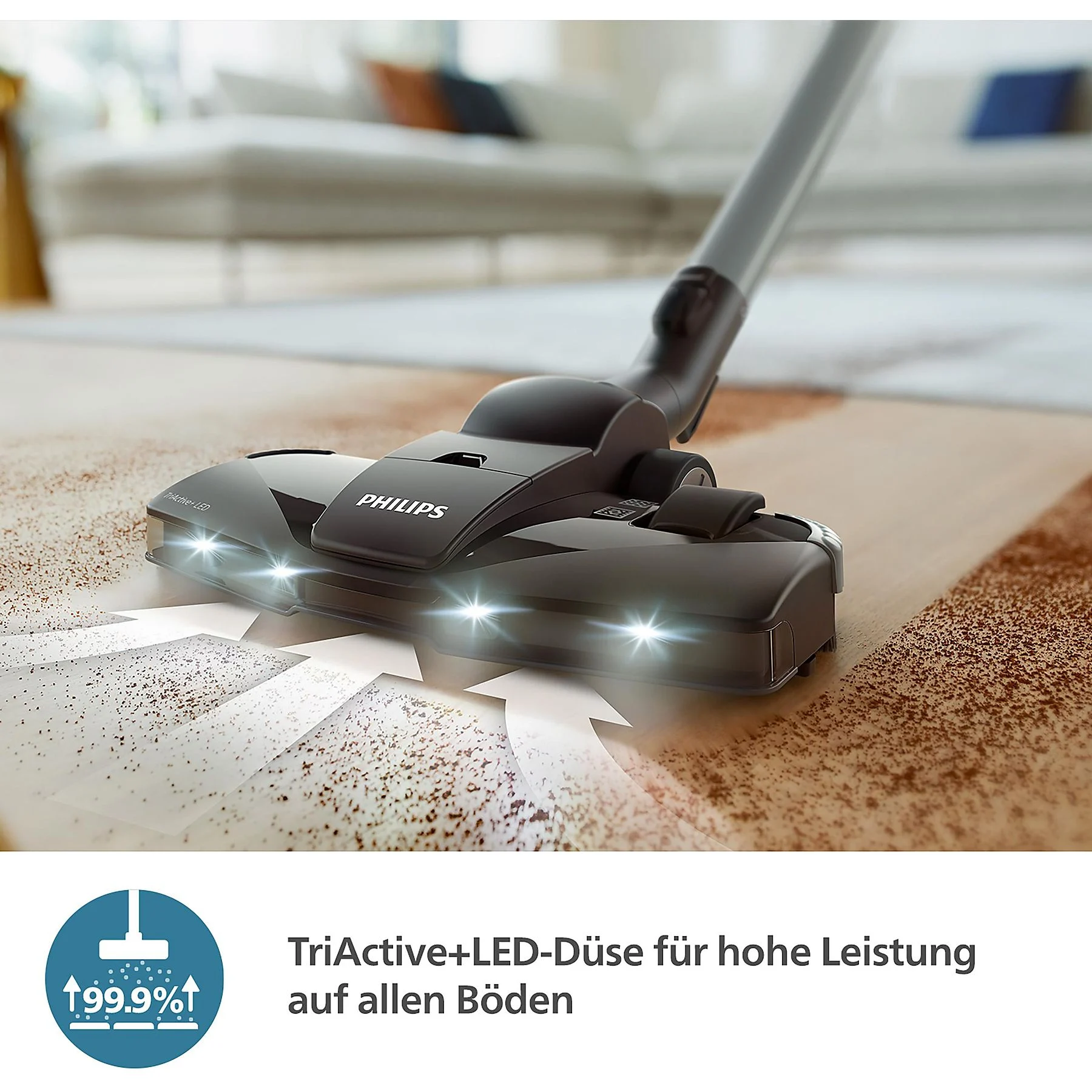 PHILIPS XD6142/12 6000 Series mit Beutel, Staubsauger, maximale Leistung: 900 Watt