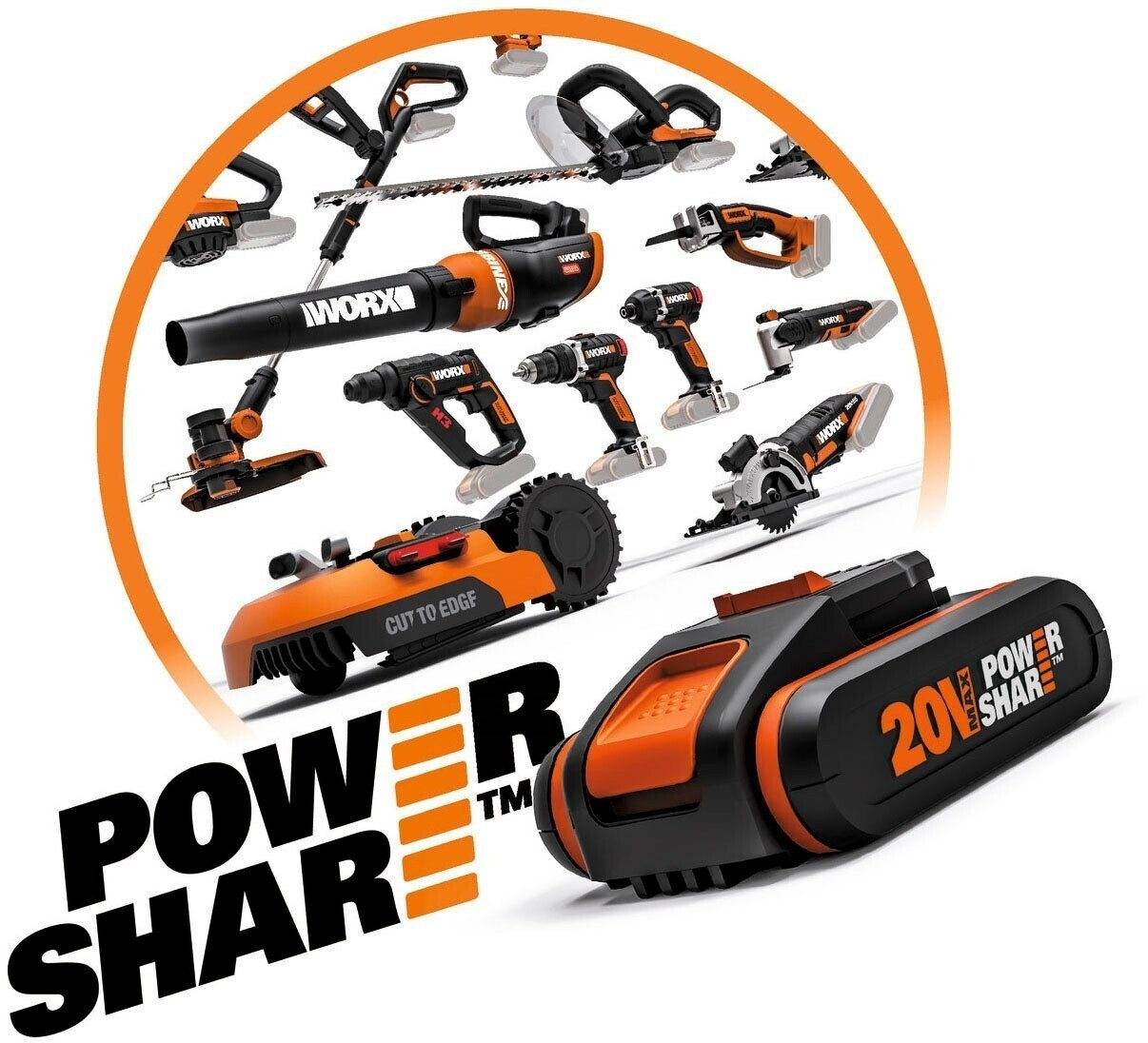Worx WG743E (2 x Akku und Ladegerät)