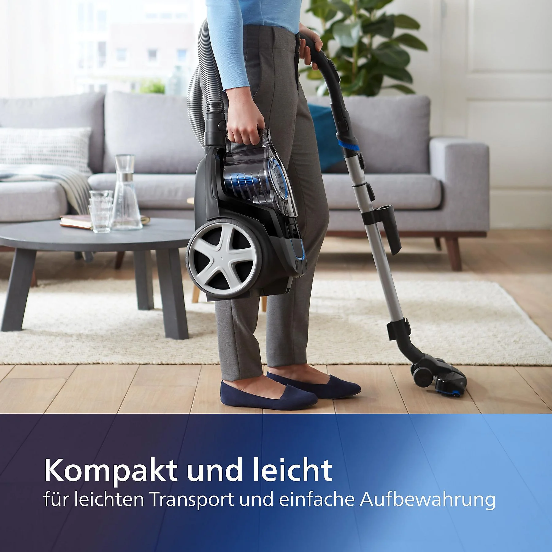 PHILIPS FC9331/09 PowerPro Compact 3000 Serie beutellos, Staubsauger, maximale Leistung: 900 Watt