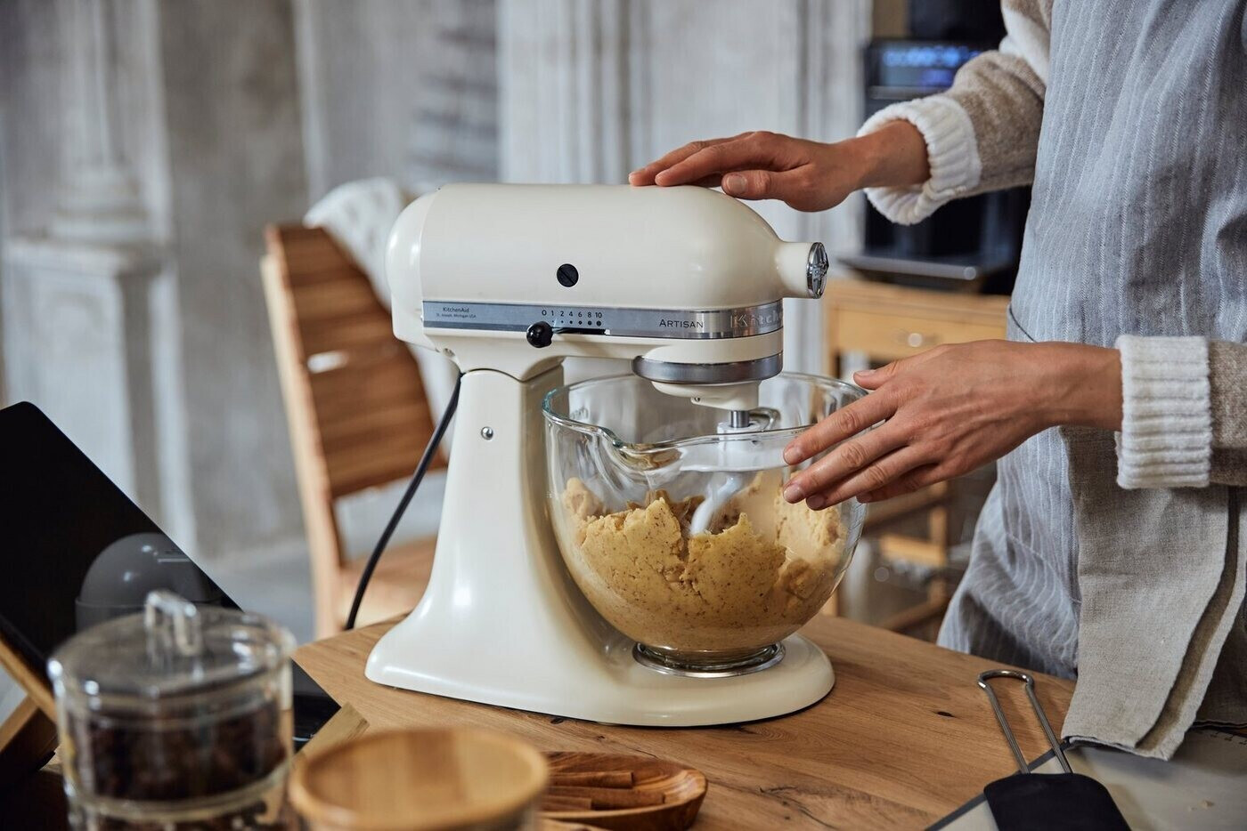 KitchenAid Artisan 5KSM125 5KSM125EFL Fresh Linen 