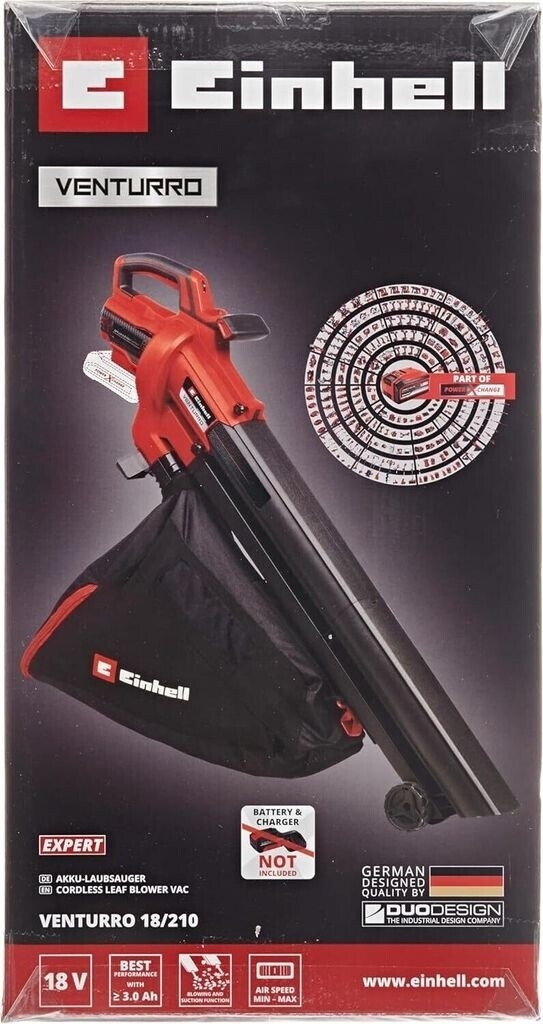 Einhell 18V VENTURRO 18/210 ohne Akku / Ladegerät