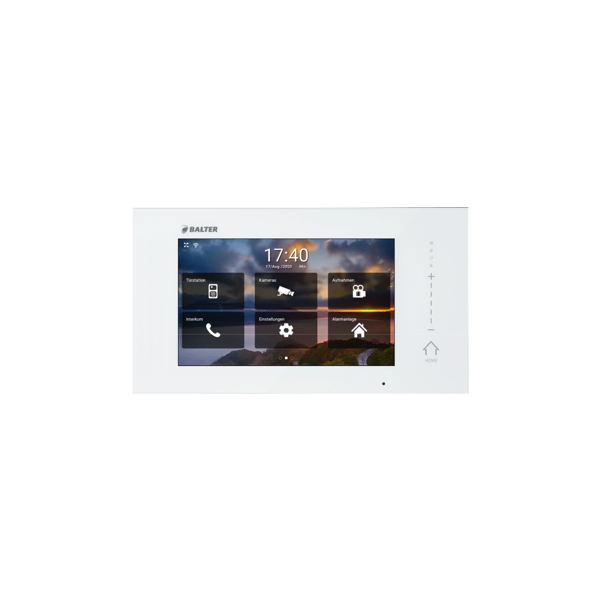 GOLIATH AV-BUS-116 Full HD Video Türsprechanlage 1 Familienhaus Set, 2 x Touchscreen Monitore