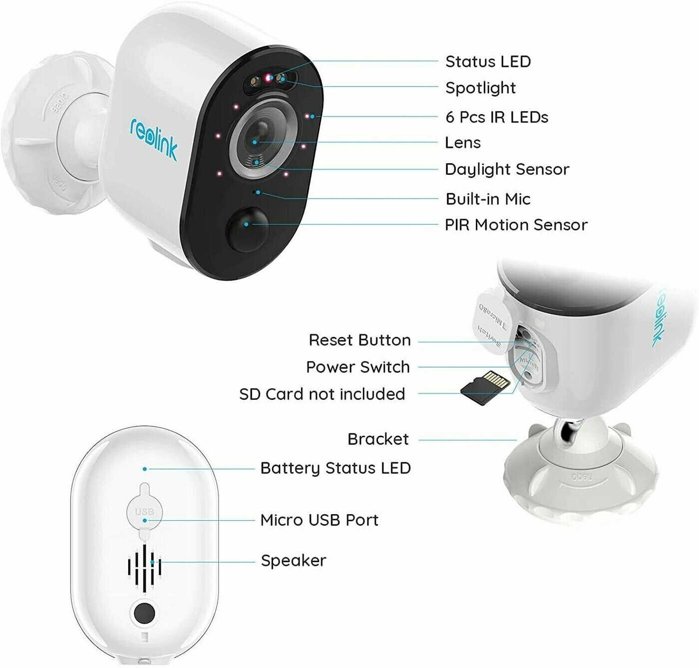 reolink Argus 3 Pro nur Kamera